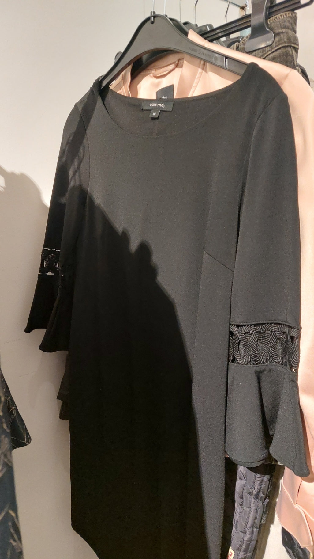 Comma Kleid Schwarz Größe: 34