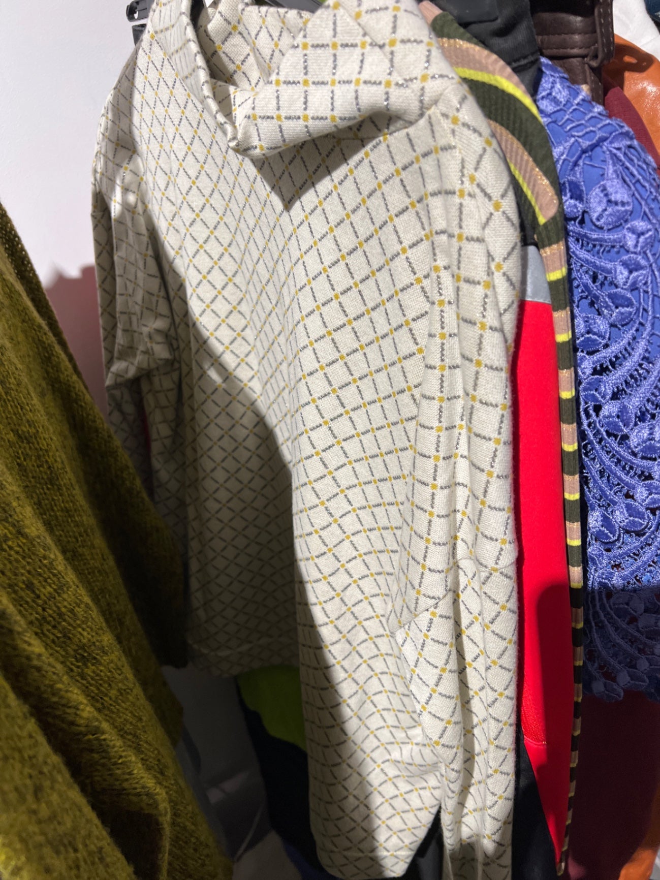 Pulli Weiß mit Muster Größe: S