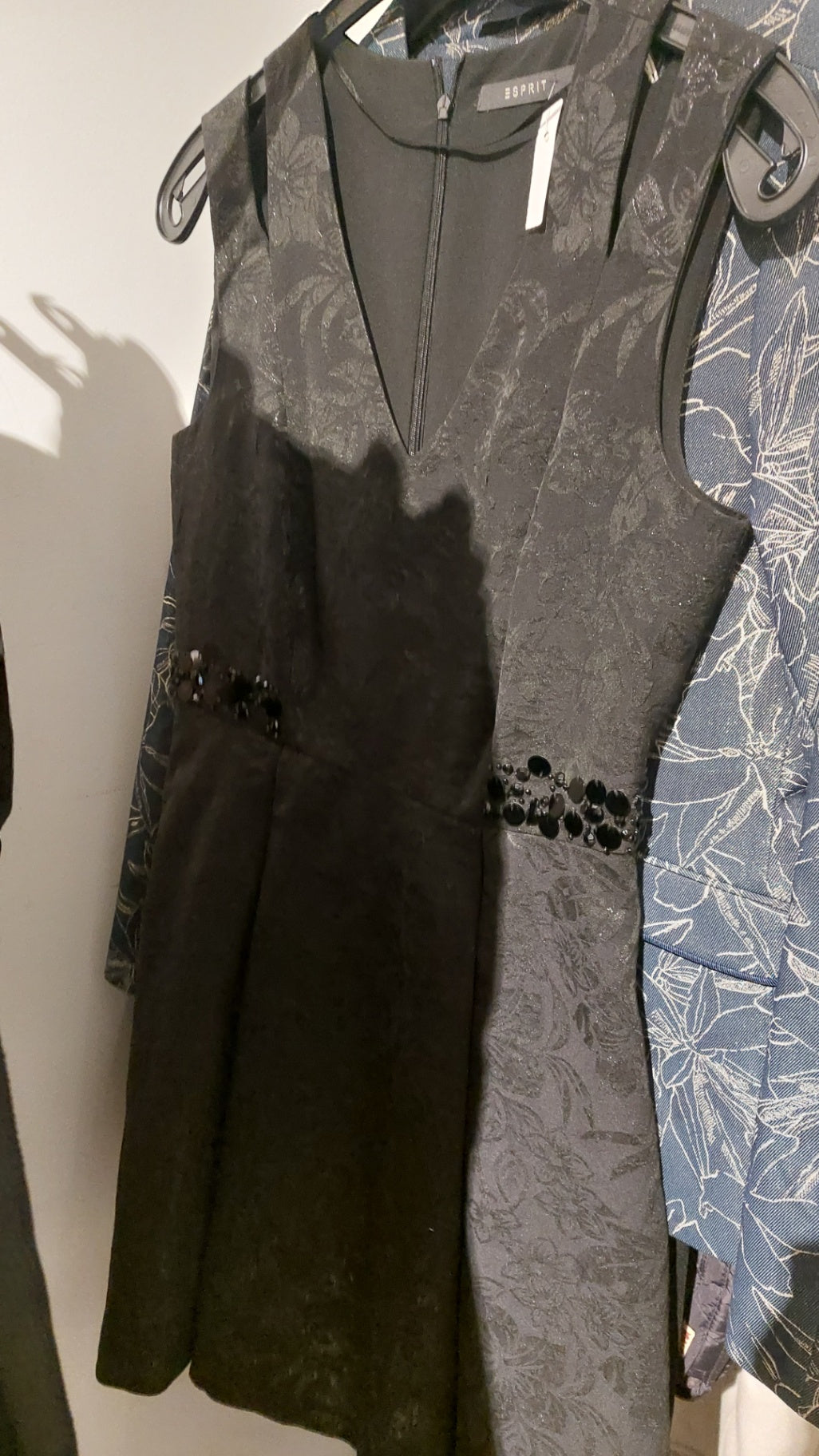 Esprit Kleid Schwarz Größe: S