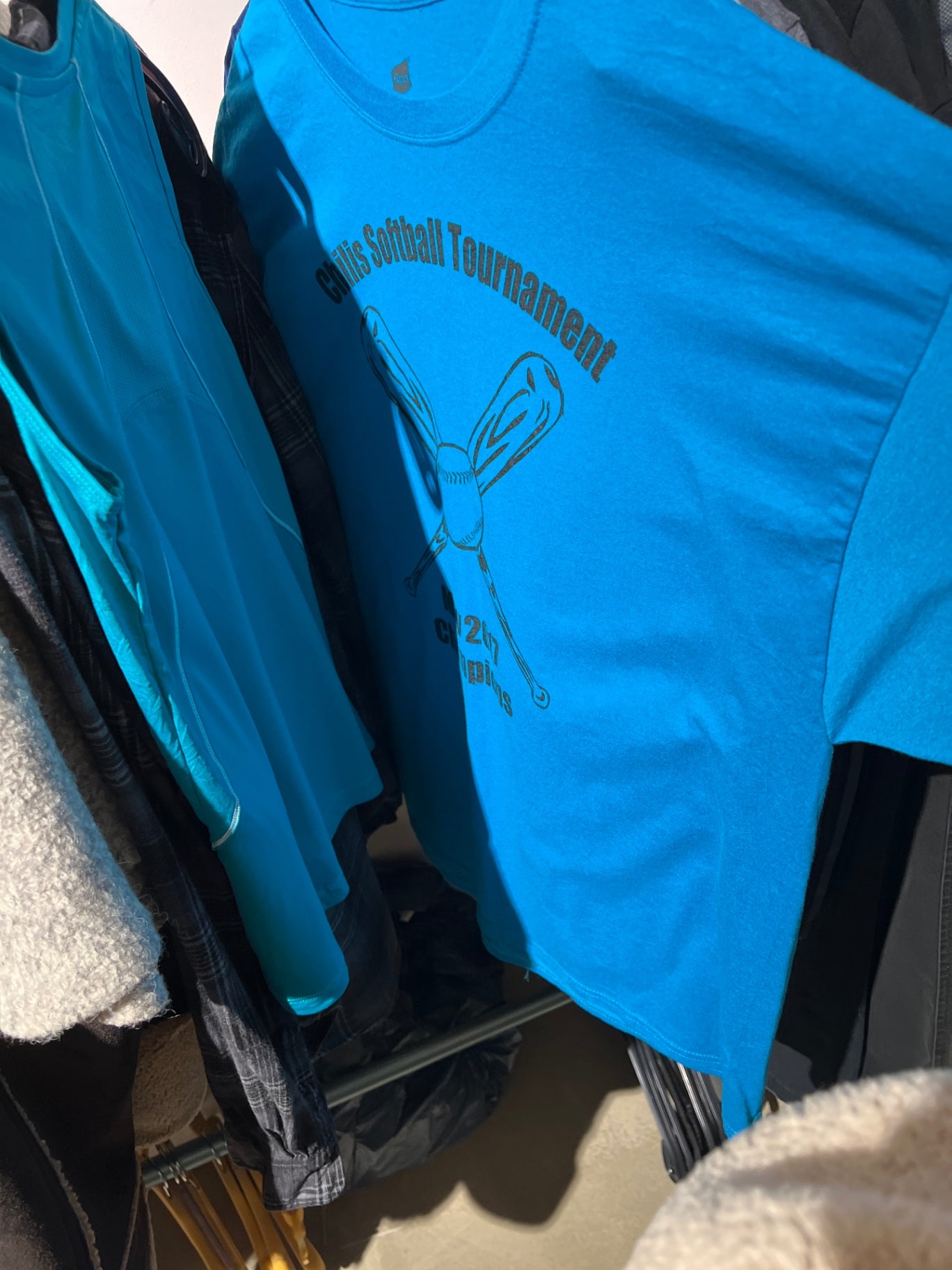 Softball America T-Shirt Blau Größe: XL