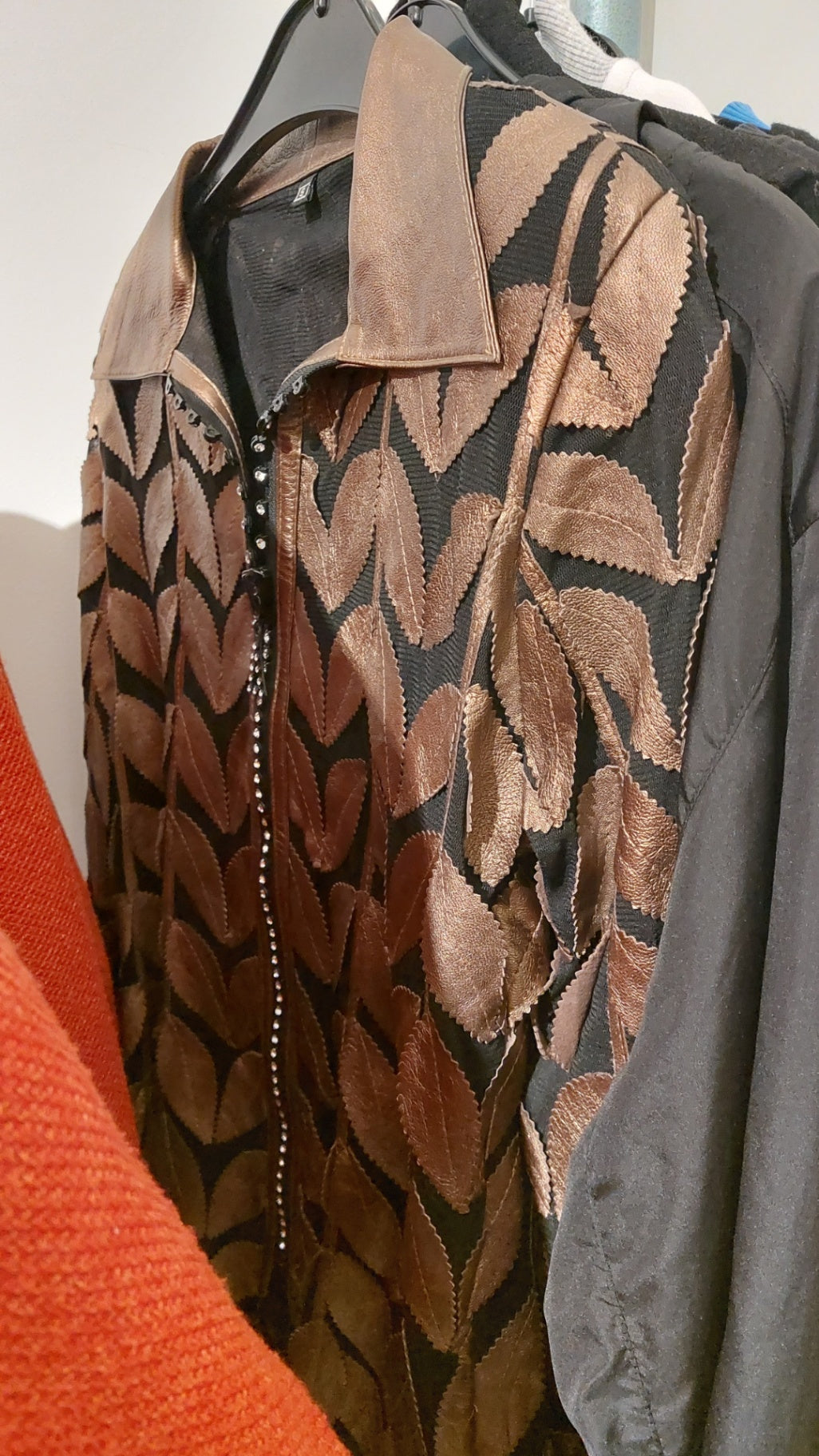Blazer Jacke Schwarz und Bronze Größe: S