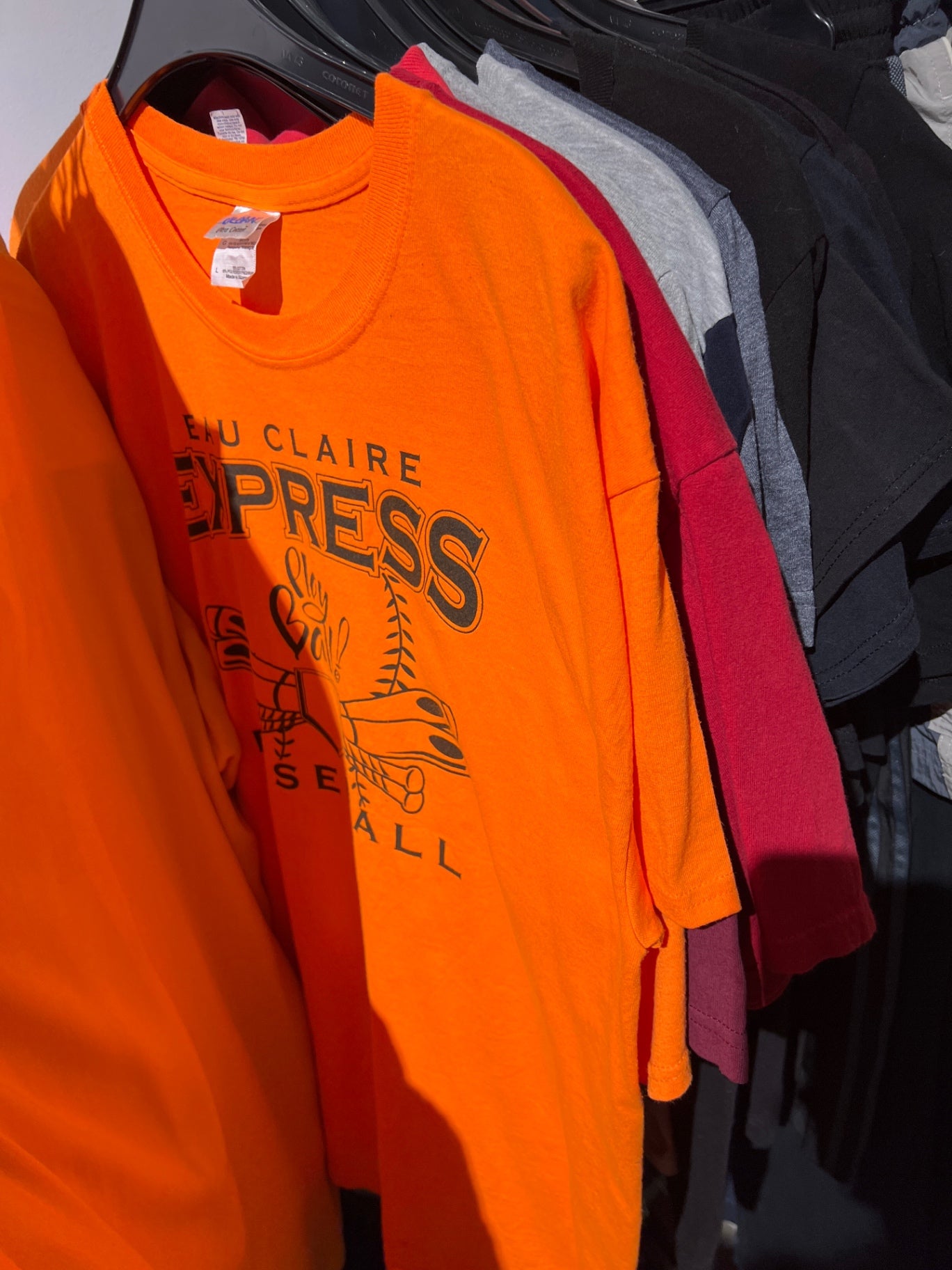 Gildan T-Shirt Amerika Orange Größe: L