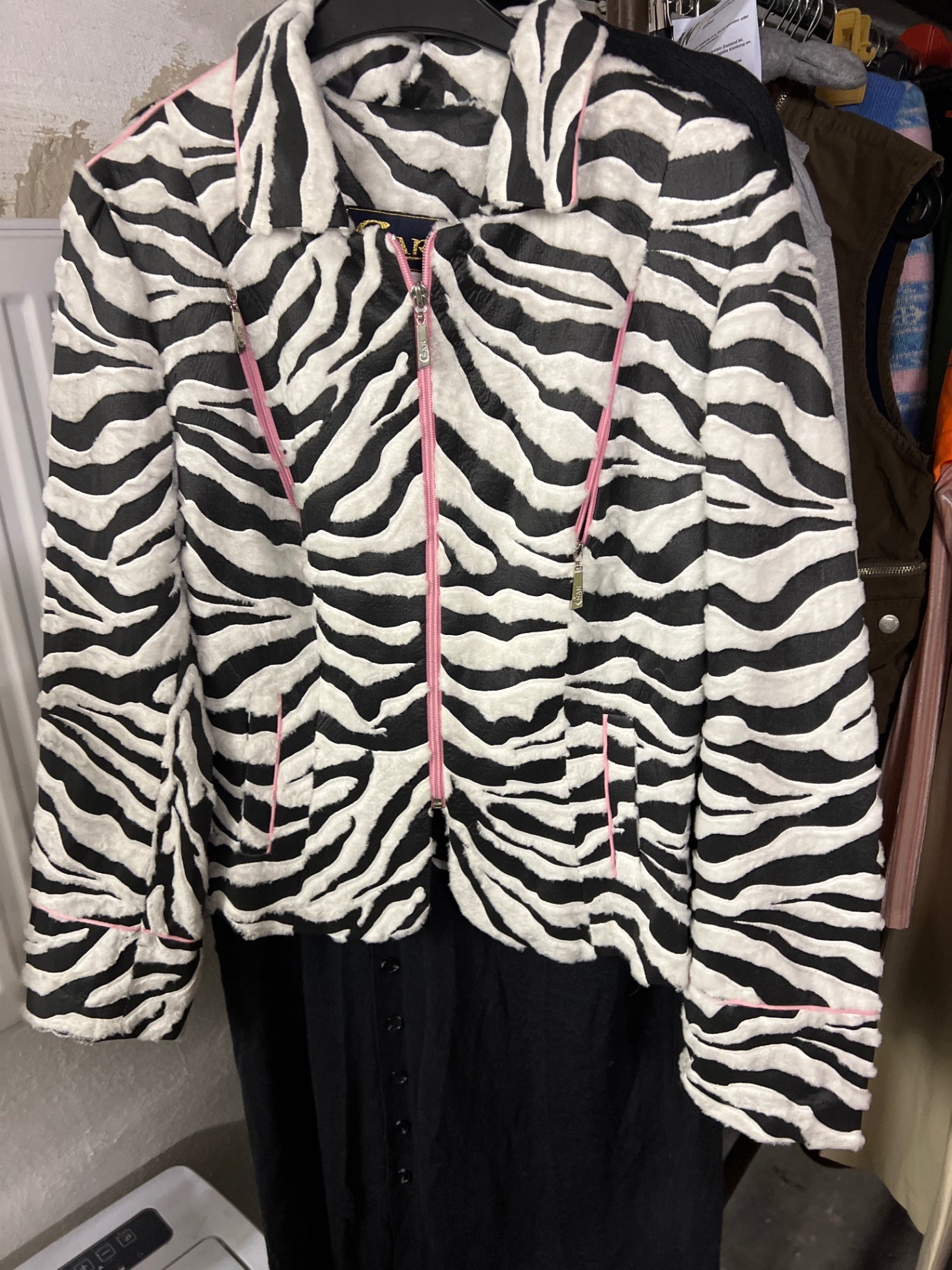 Csar Blazer Schwarz-Weiß Größe: M