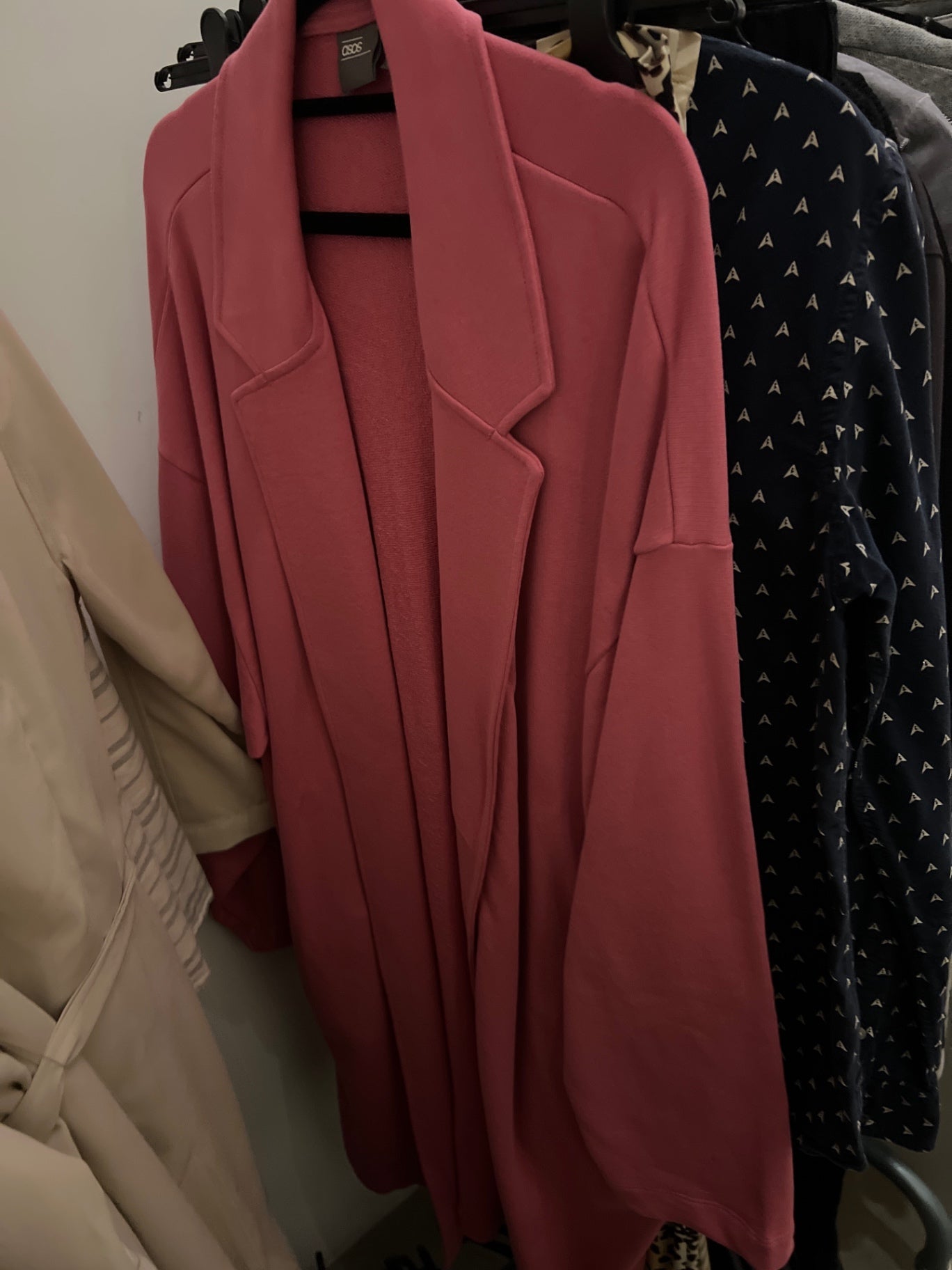 ASOS Mantel Rosa Größe: M