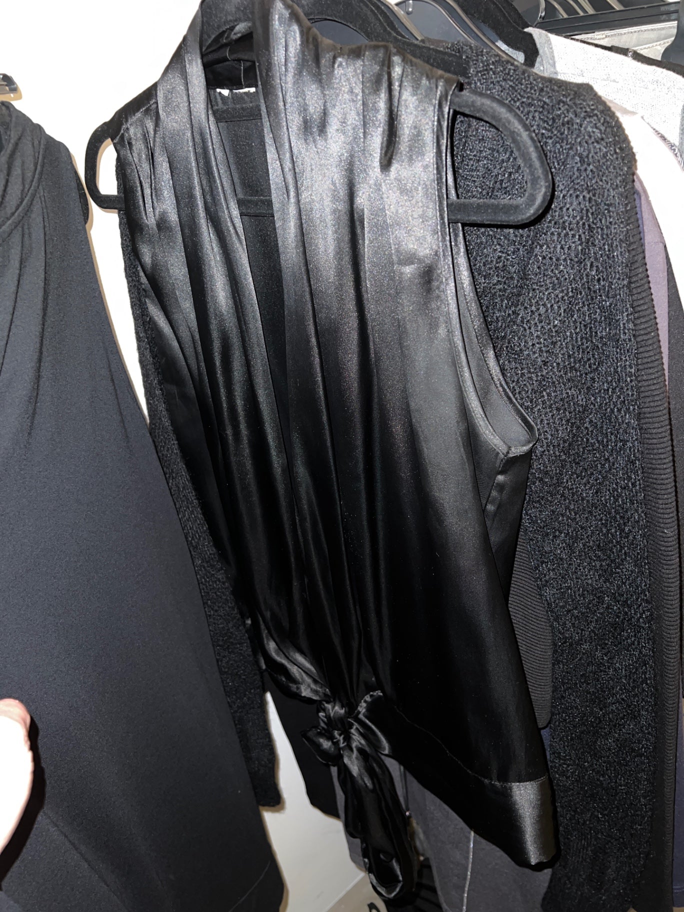 Wickelbluse Schwarz Größe: L