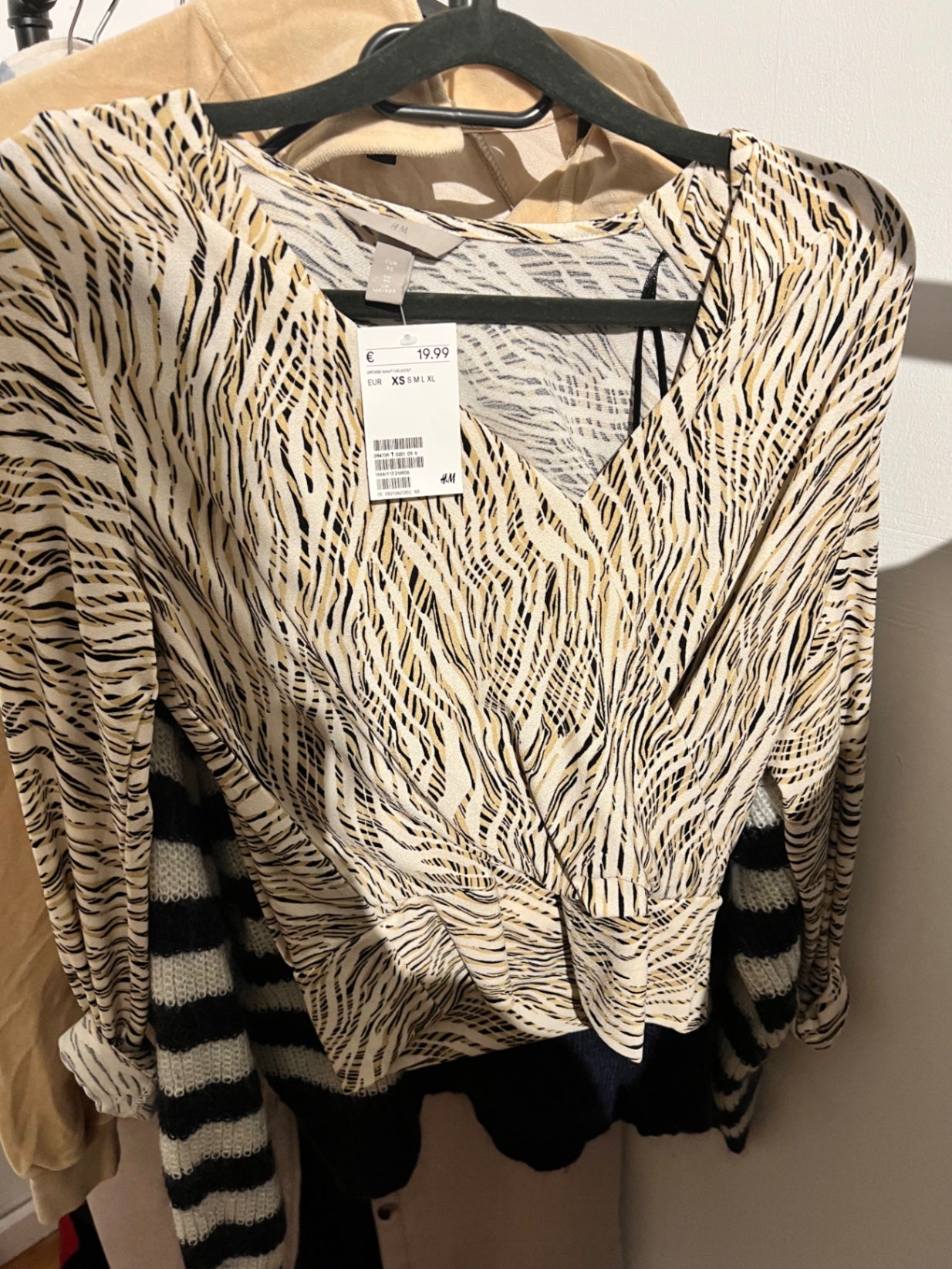 H&M Bluse Beige Größe: XS