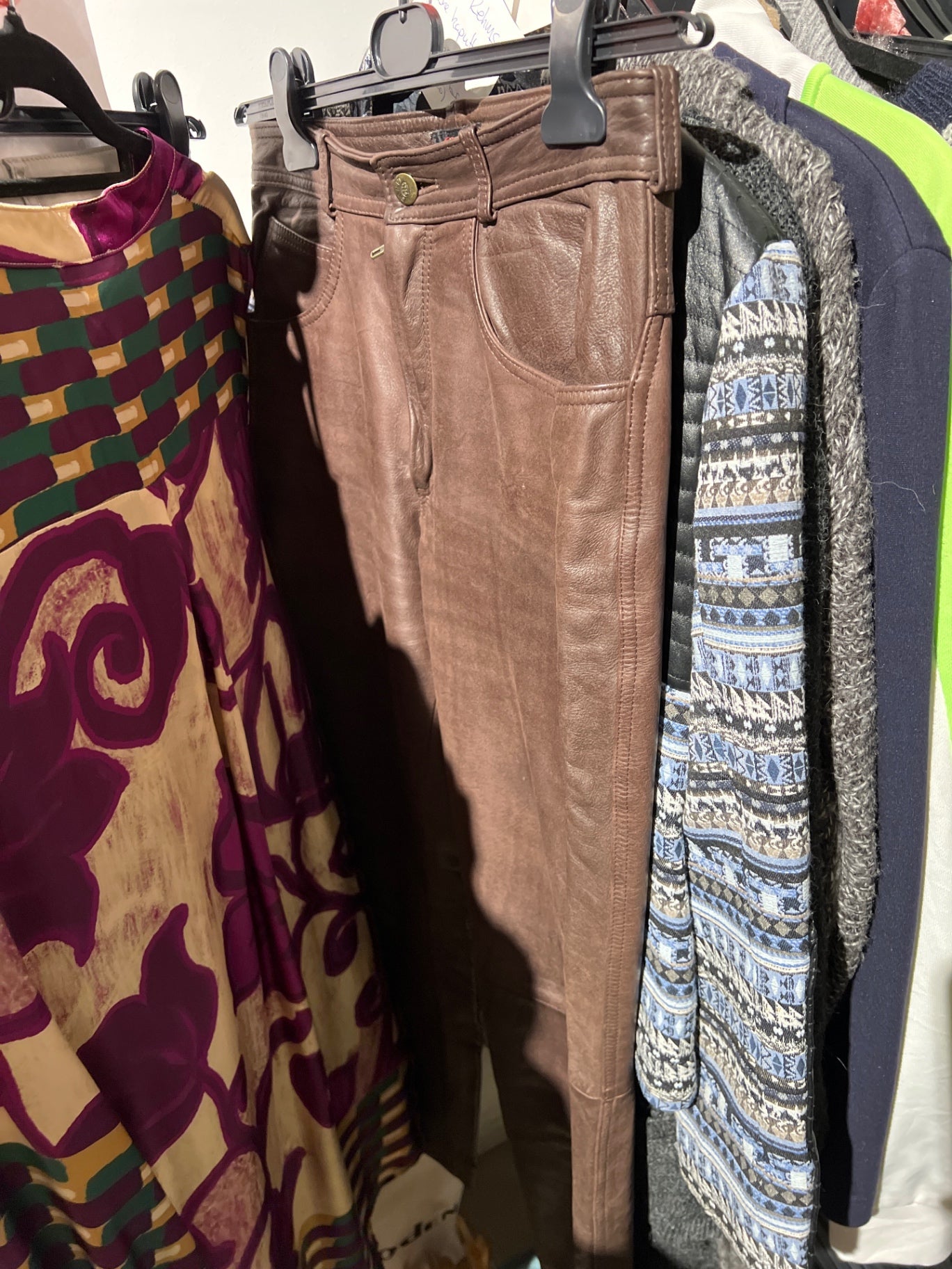 Linus LederHose Braun Größe: 31