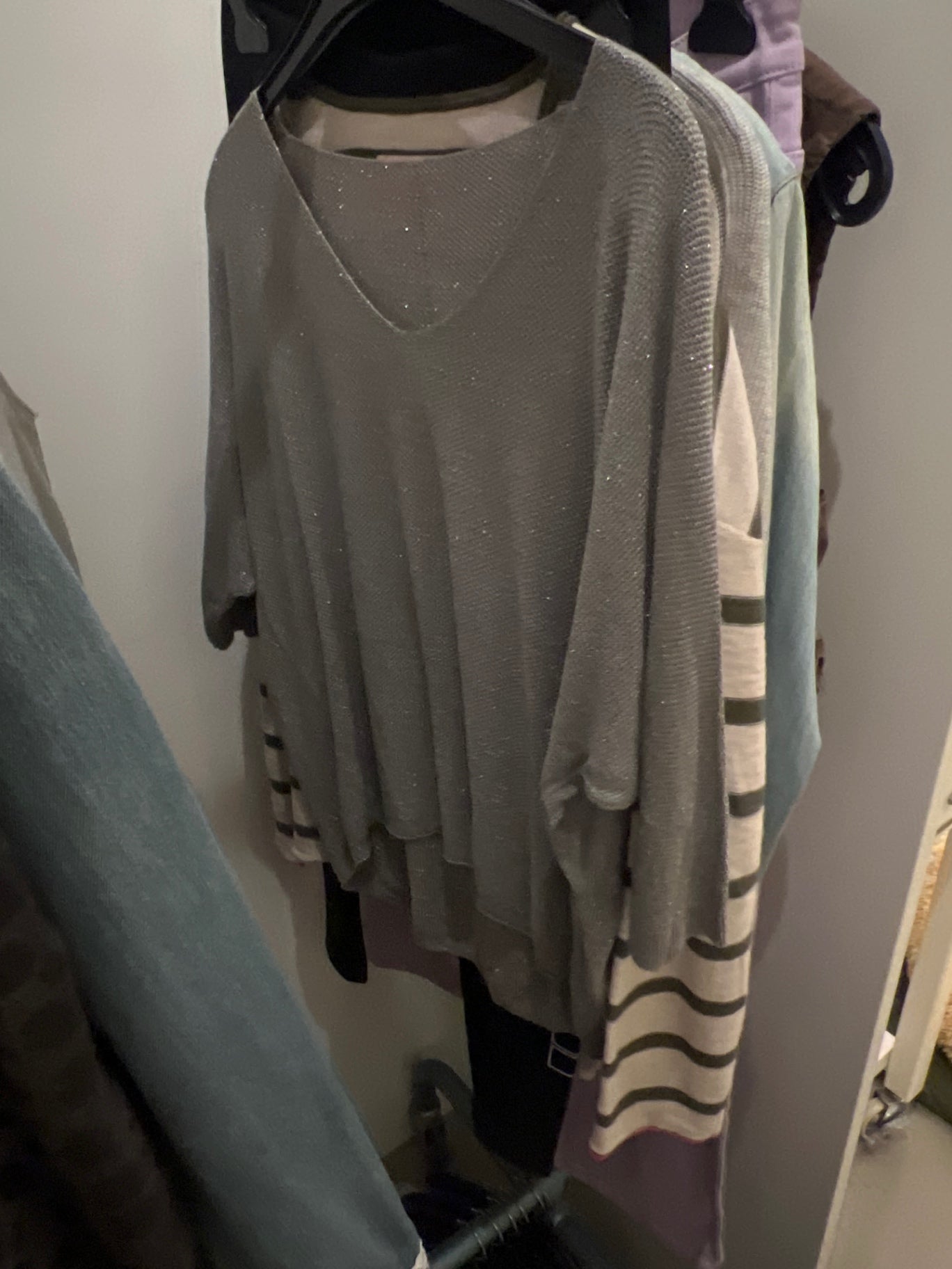 Pullover Viscose Grau Größe: M