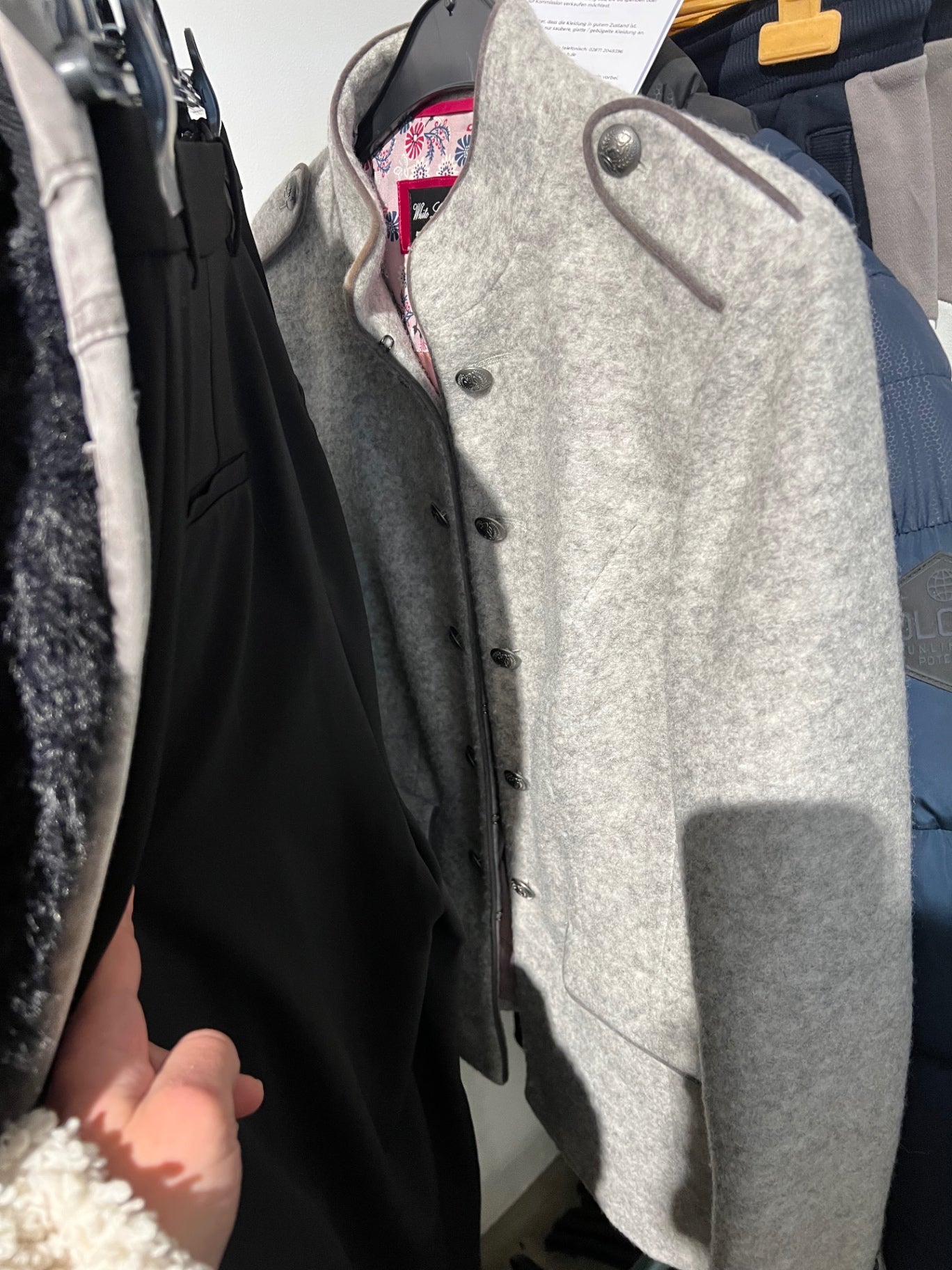 White Label Wolle Jacke Größe: M