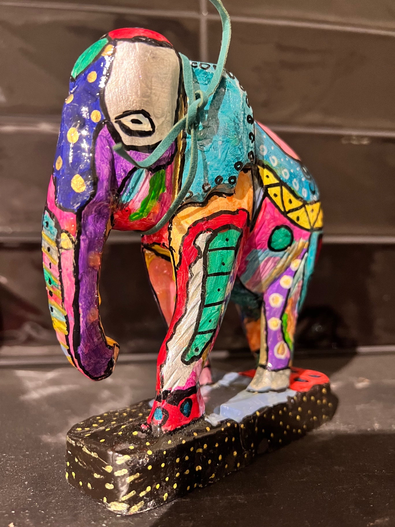 UPCYCLING Holzdeko Elefant klein