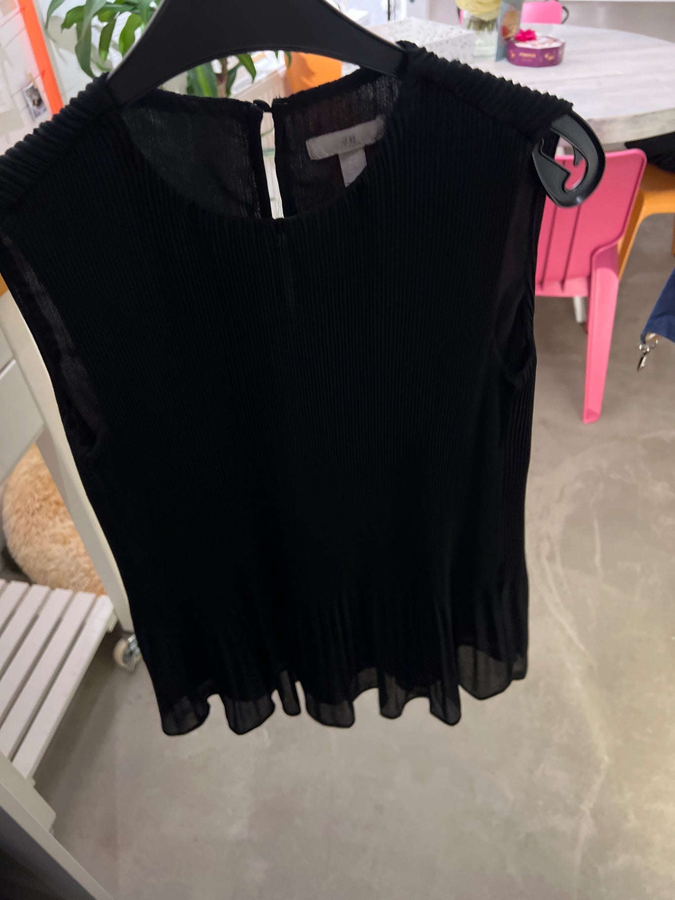 H&M Ärmellose Bluse Größe: XS