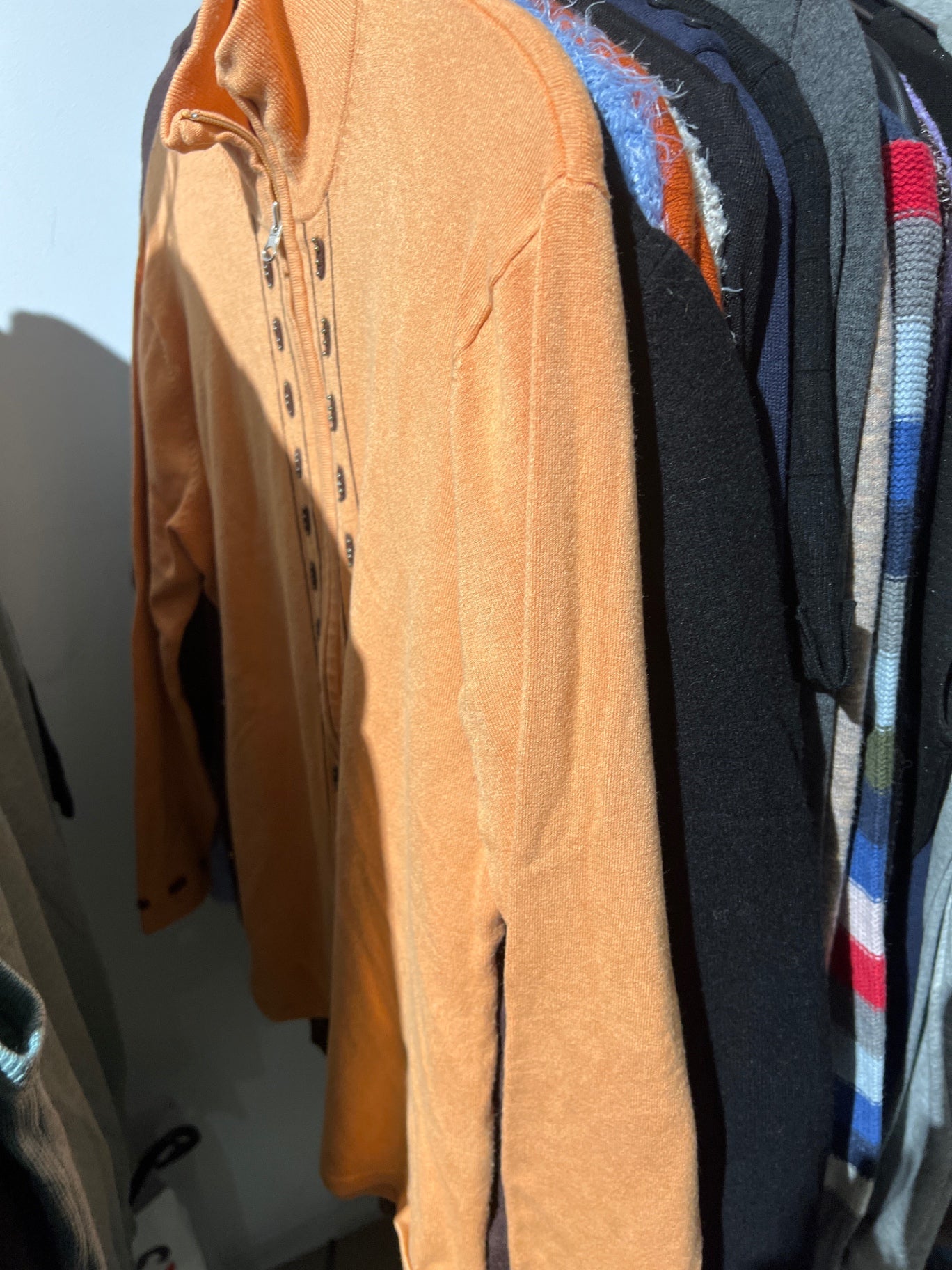 Strickjacke orange Größe: L