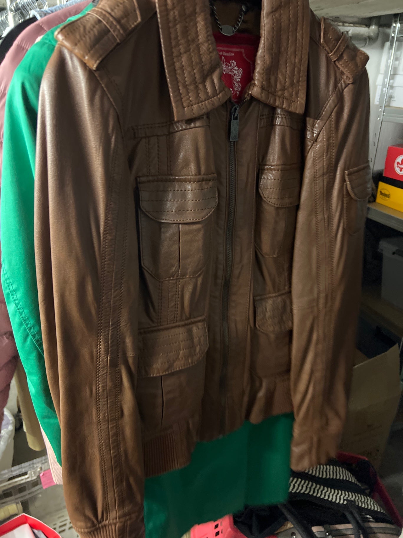 EDC Lederjacke Größe: M