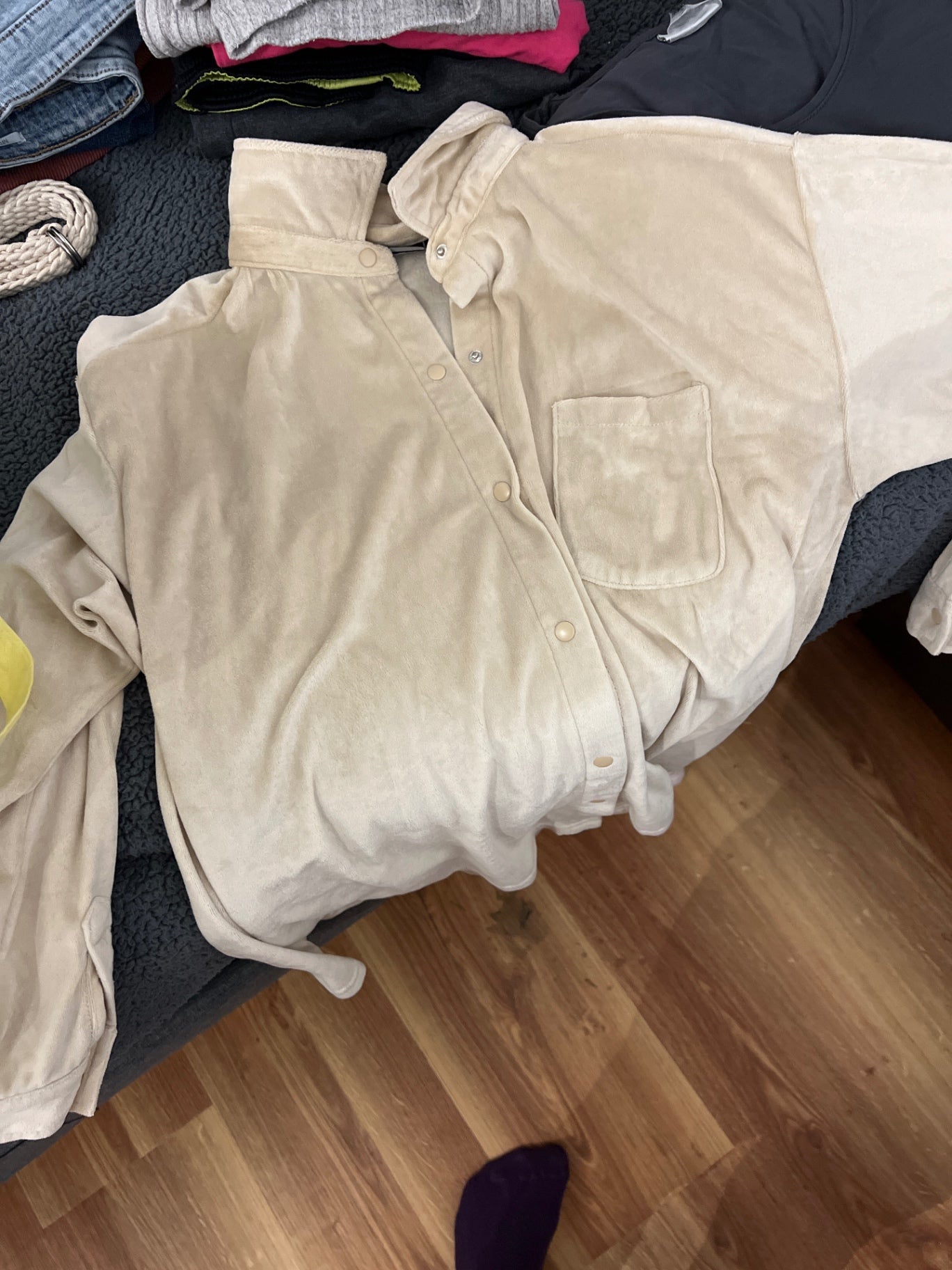 ASOS Samt Hemd Größe: 38