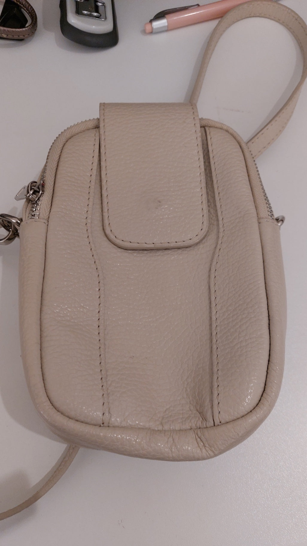 Leder-Handtasche