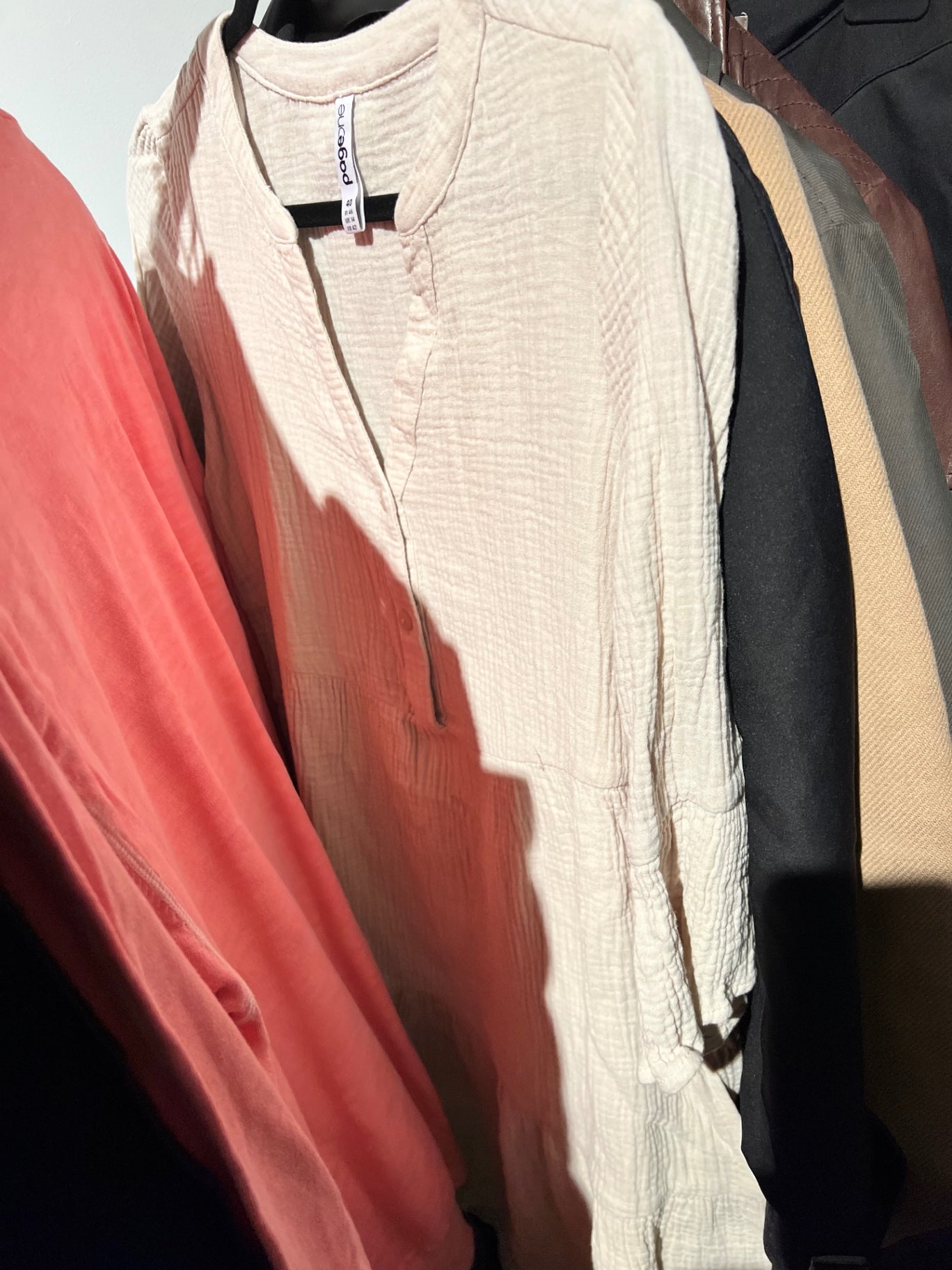 PageOne Baumwollkleid Beige Größe: M