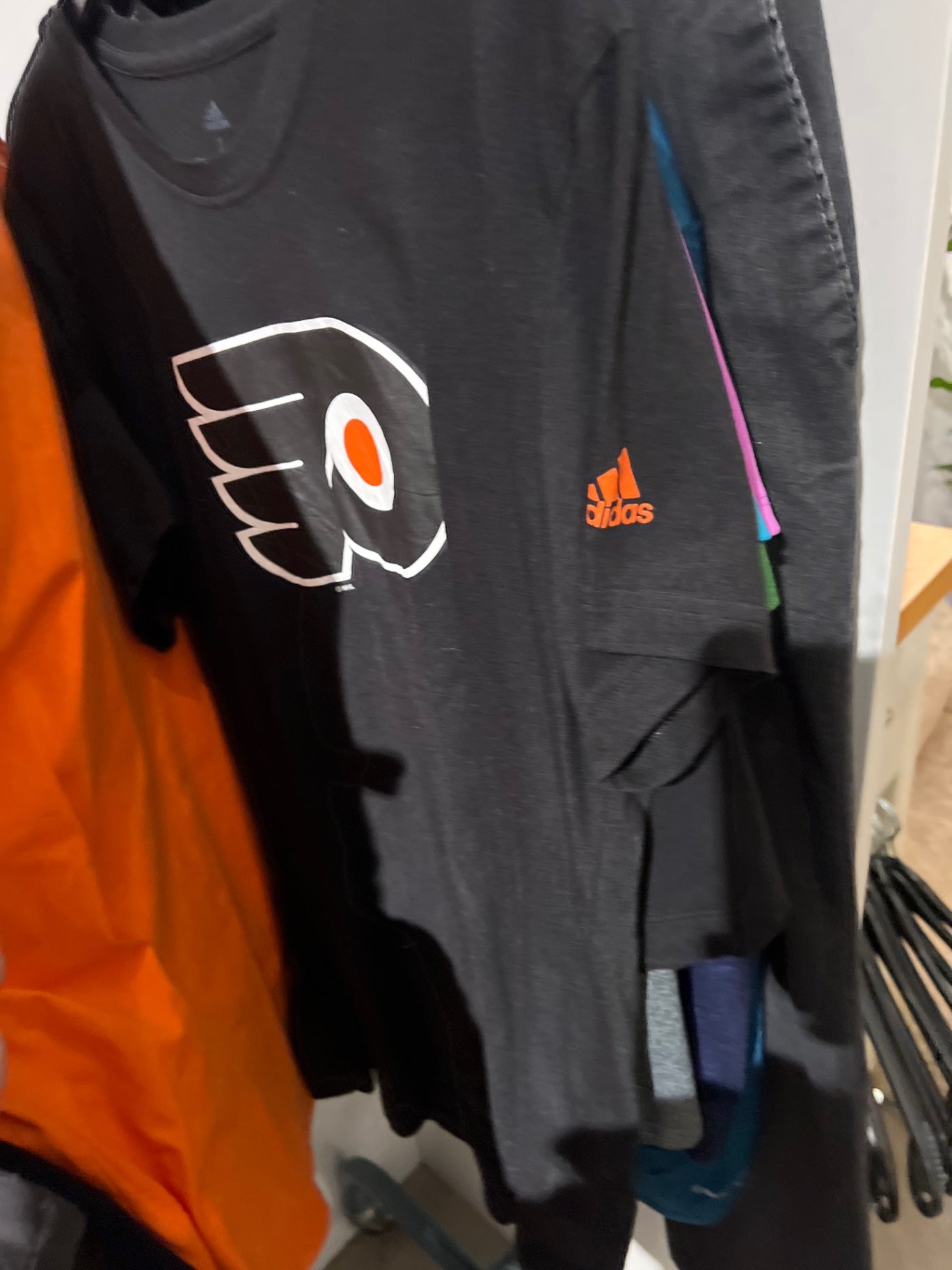Adidas philadelphia flyers shirt Schwarz Größe: L