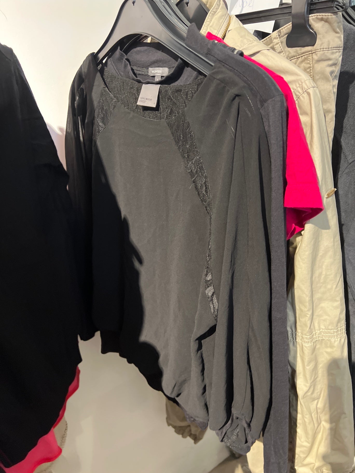 Vero Moda Bluse Schwarz Größe: S