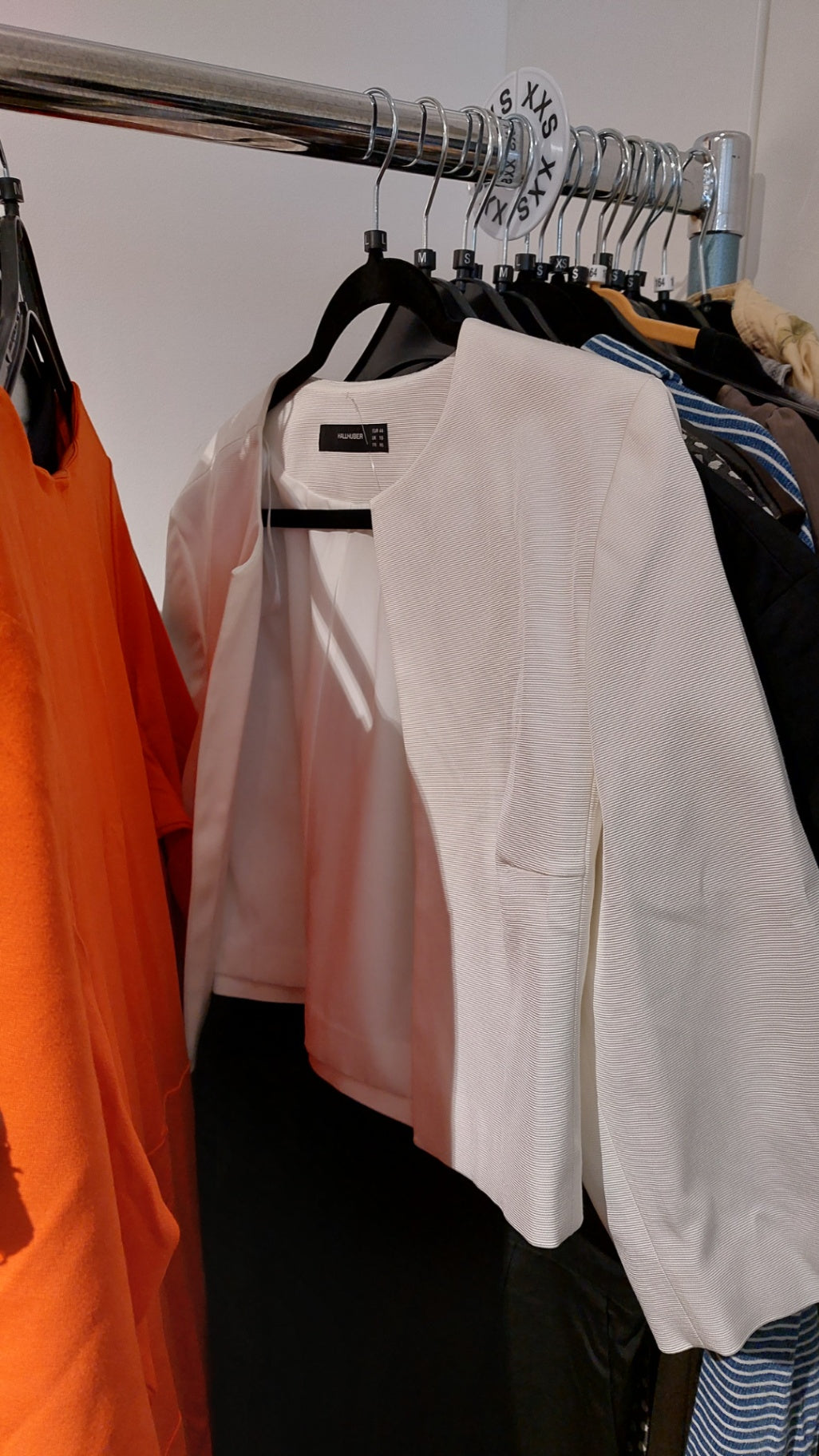 Hallhuber Blazer Weiß Größe: L