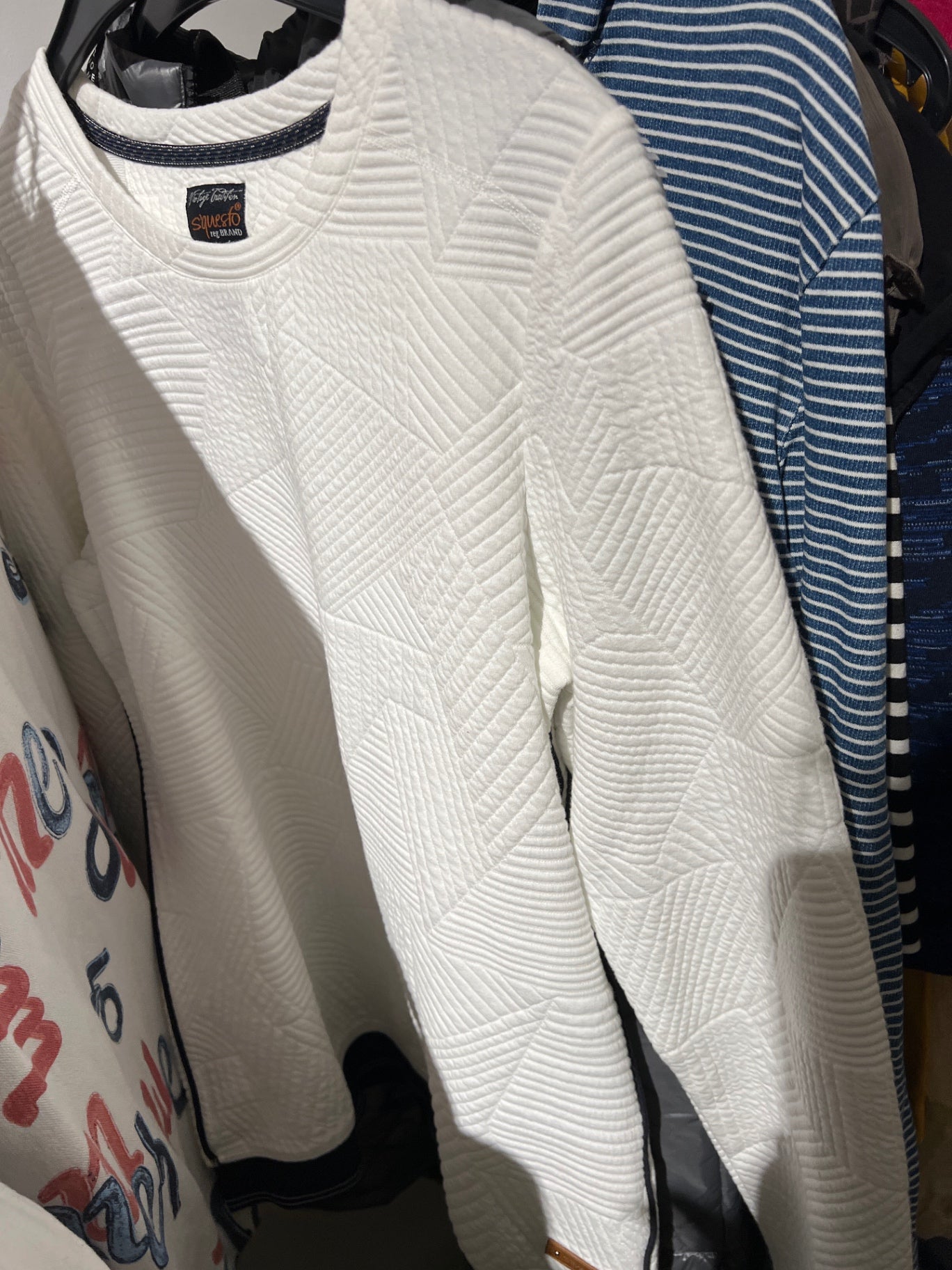 S‘questo Pullover Weiß Größe: M