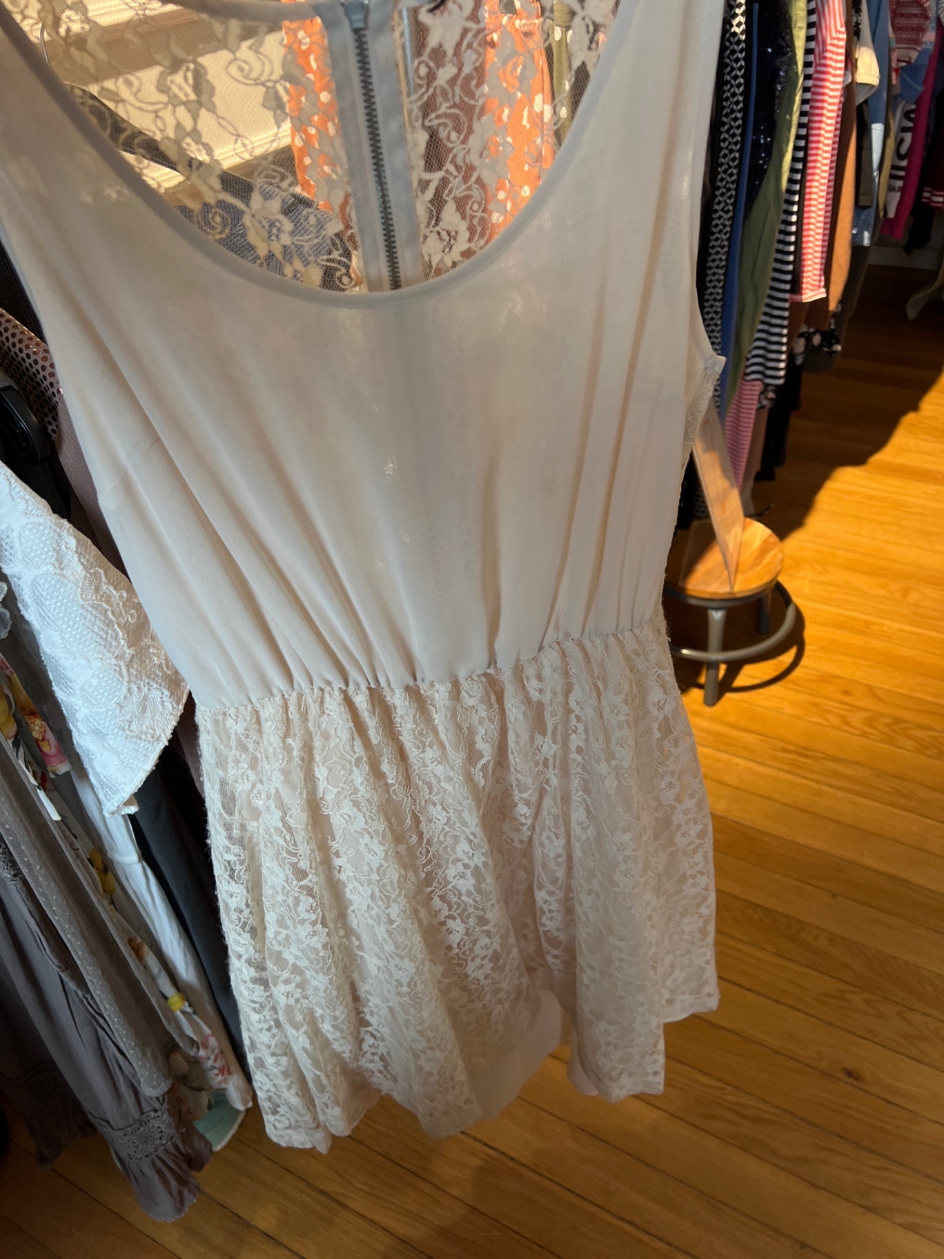 Kleid Beige Größe: S