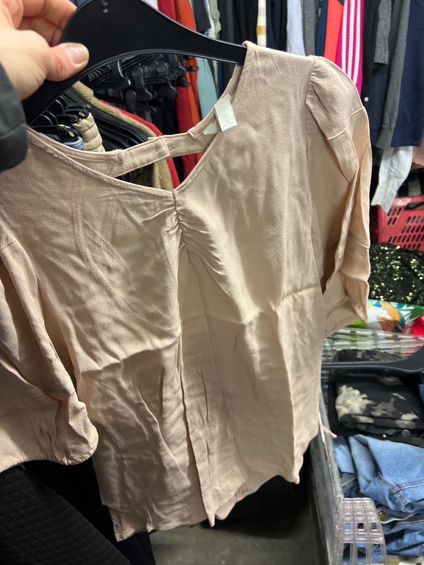H&M Bluse Beige Größe: S