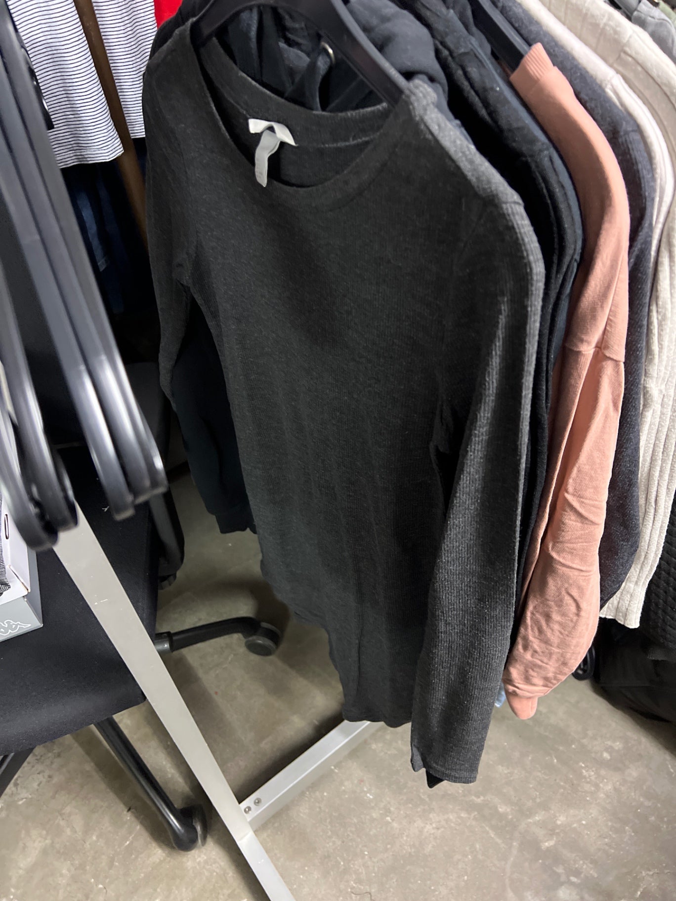 H&M Longsleeve Dunkelgrau Größe: S