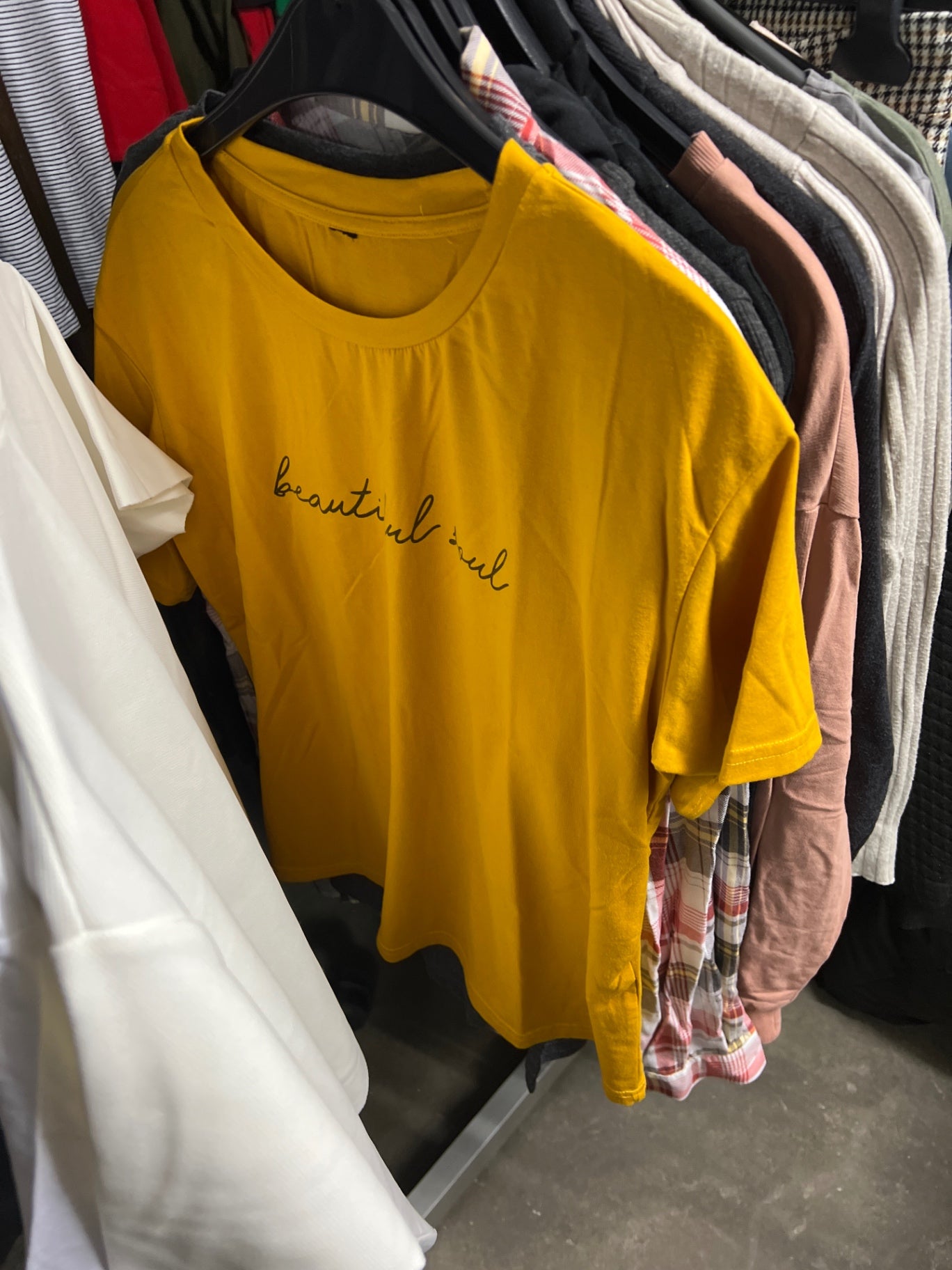 Beautiful Soul T-Shirt Gelb Größe: M