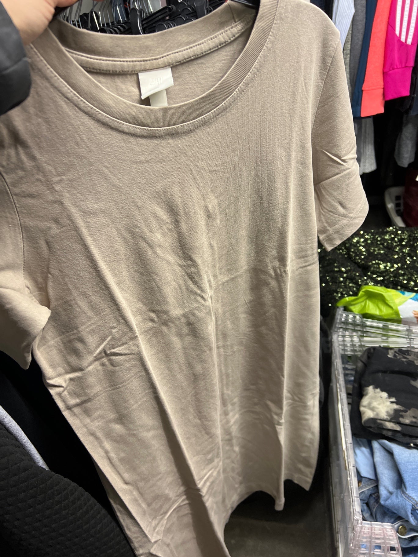 H&M T-Shirt Beige Größe: S