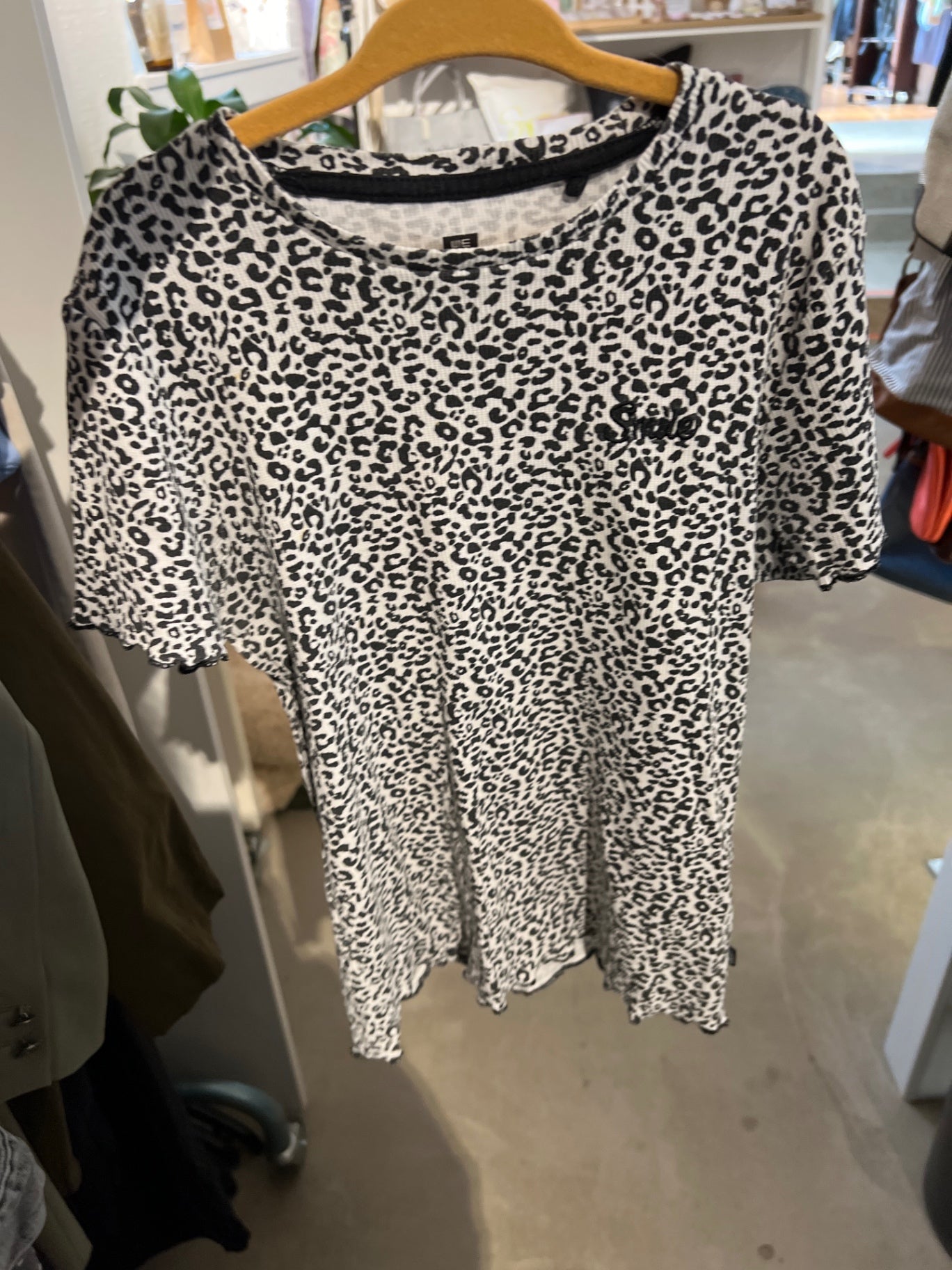 WE T-Shirt Schwarz/Weiß Größe: 152
