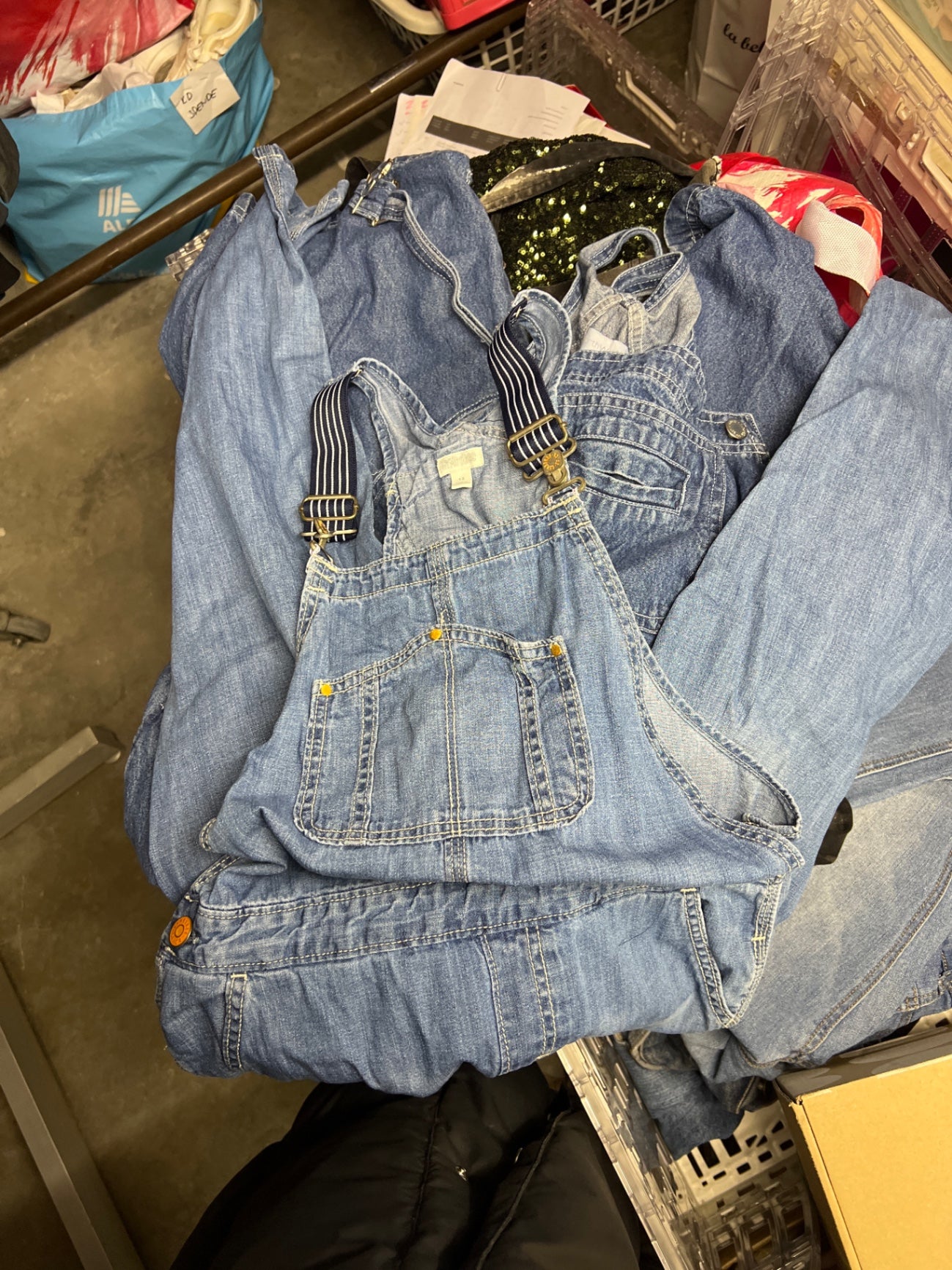 Gymboree Latzhose Hellblau Größe: XS