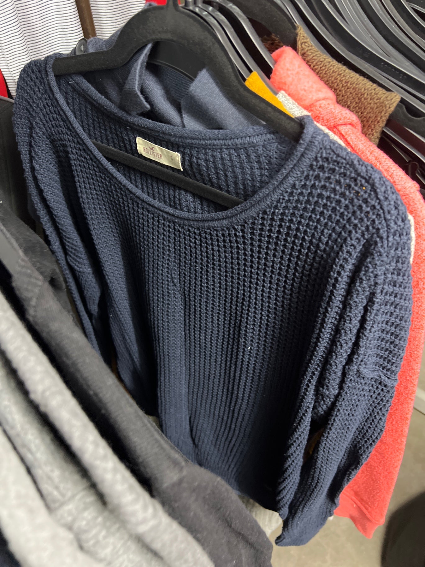 Hollister Pullover Dunkelblau Größe: S