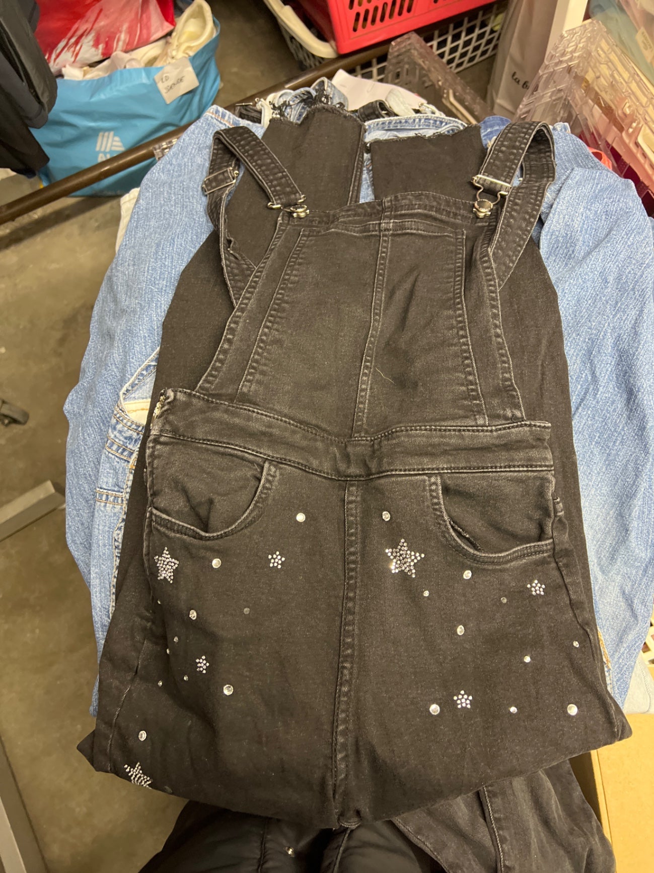 H&M Latzhose Schwarz Größe: XS