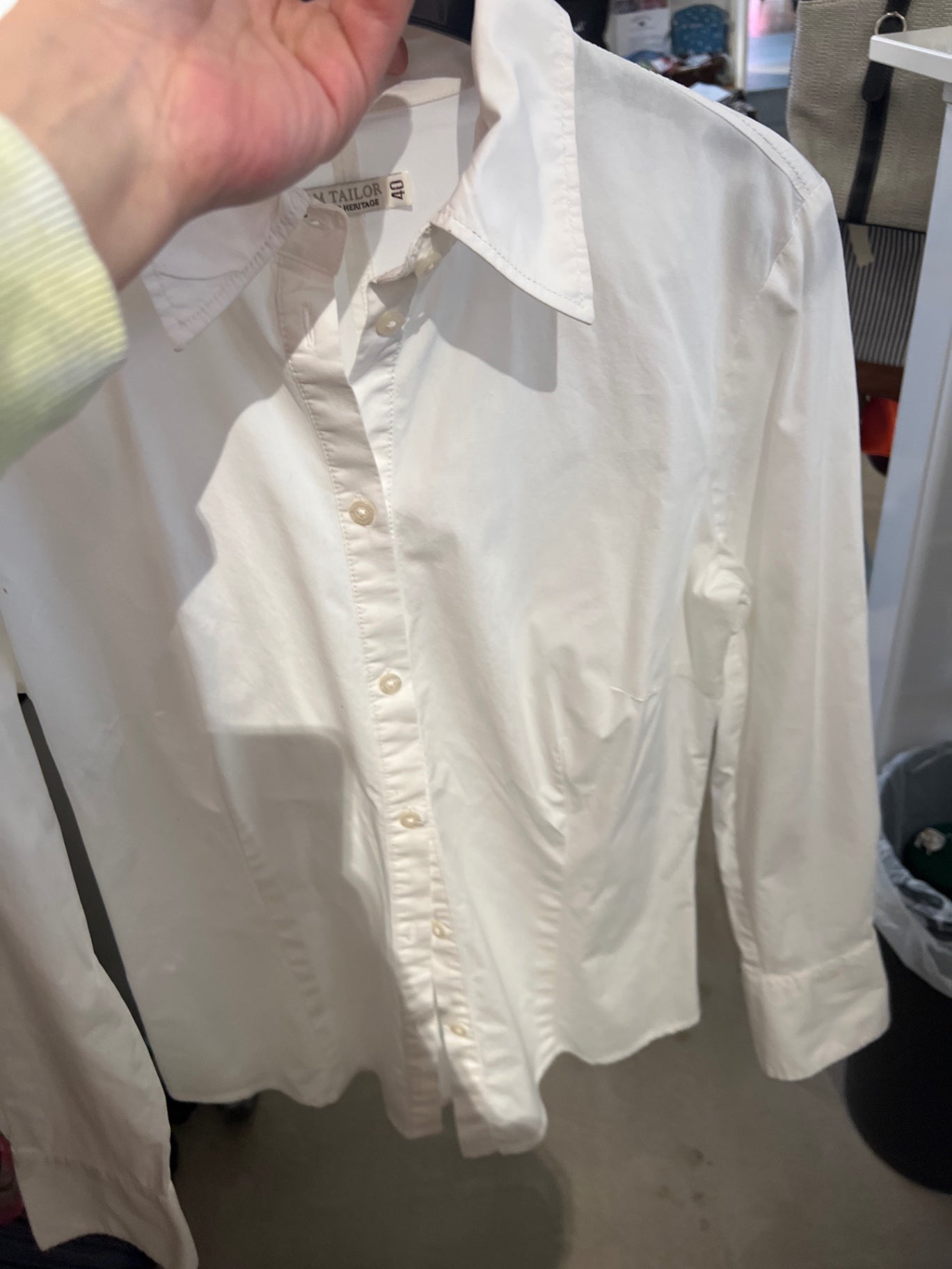 Tom TAILOR Bluse Weiß Größe: 40