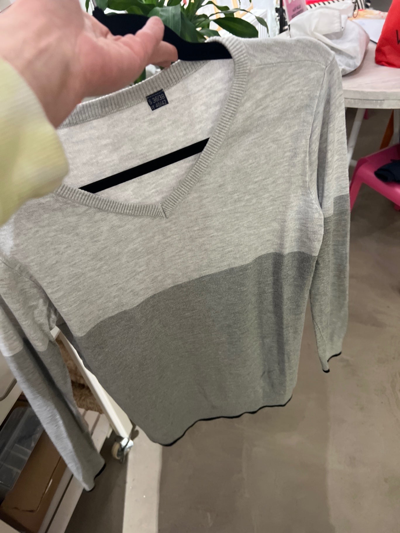 Pullover Grau Größe: S