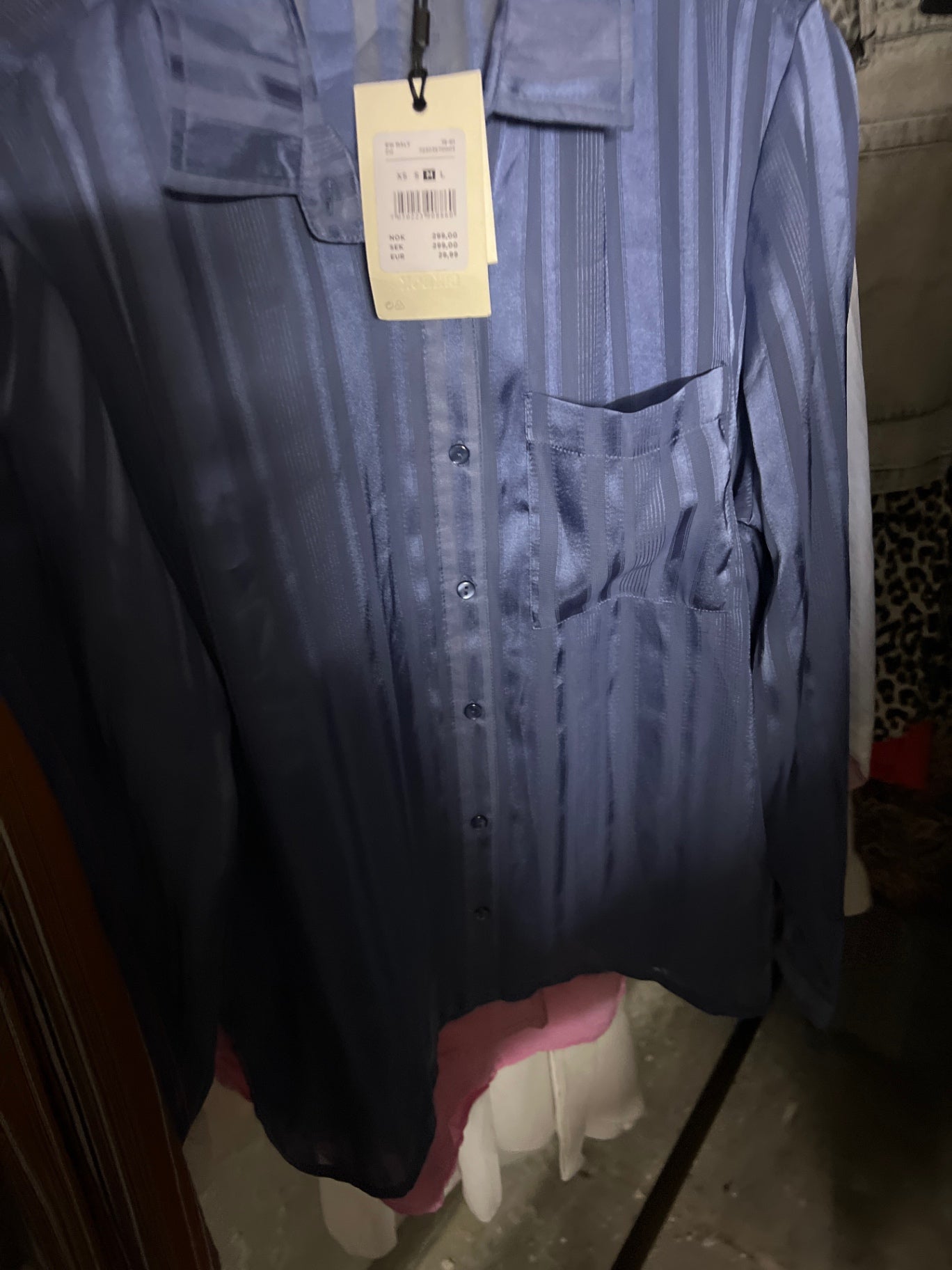 Bik Bok Hemd Blau Größe: M
