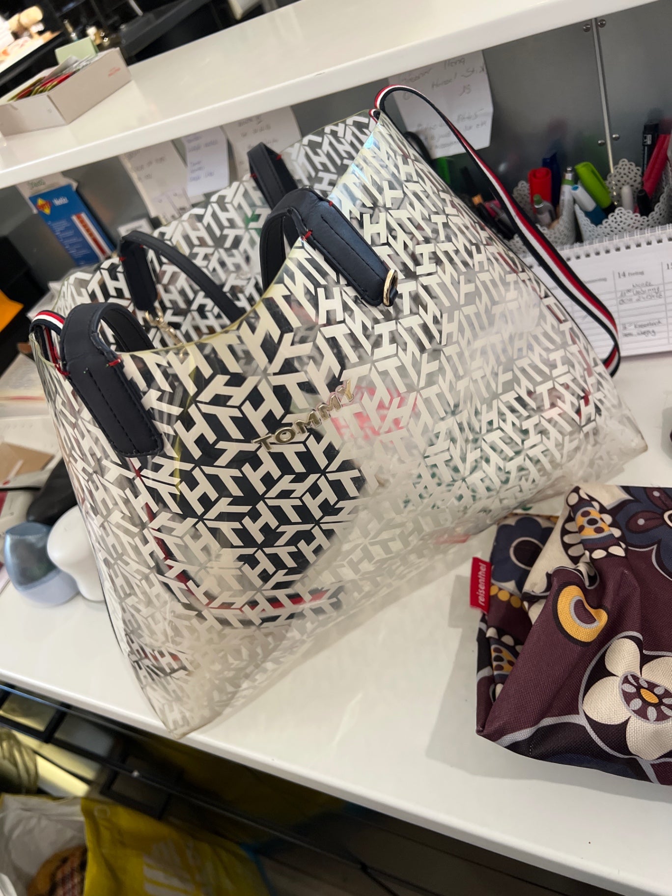 Tommy Hilfiger Shopper Transparent (Gebrauchsspuren)