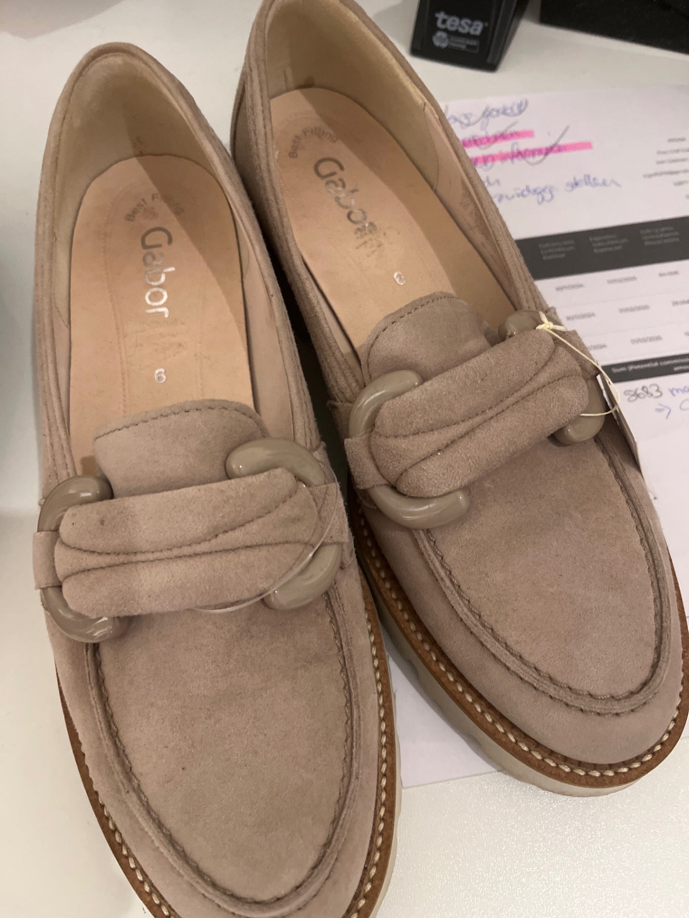 Gabor Schuhe Beige Größe: 39/40