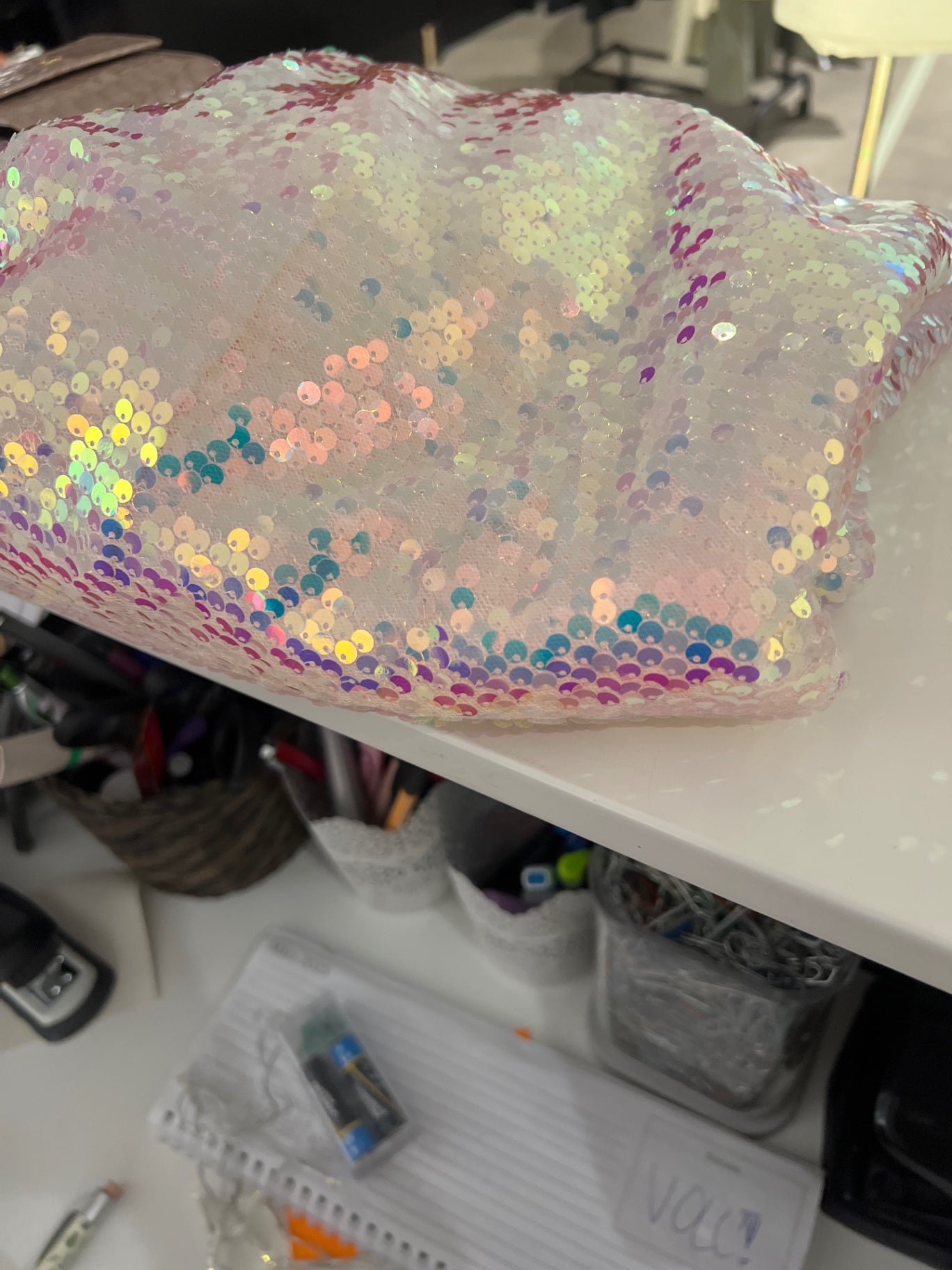 Unbekannt Bluse Vielseitig (Pastellfarben mit Glitzer) Größe: