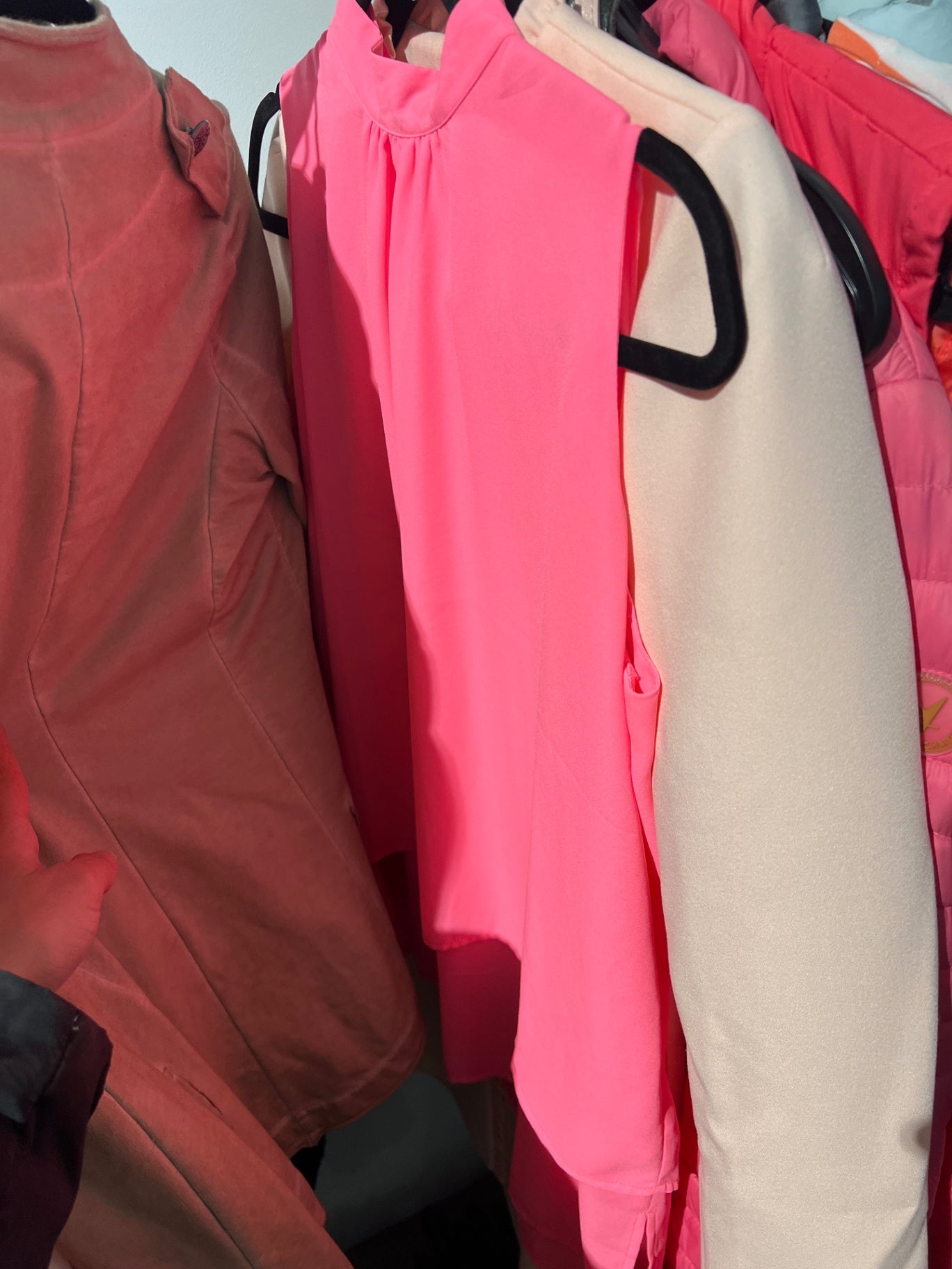 Thomas Rath Designer Bluse Neonpink Größe: S