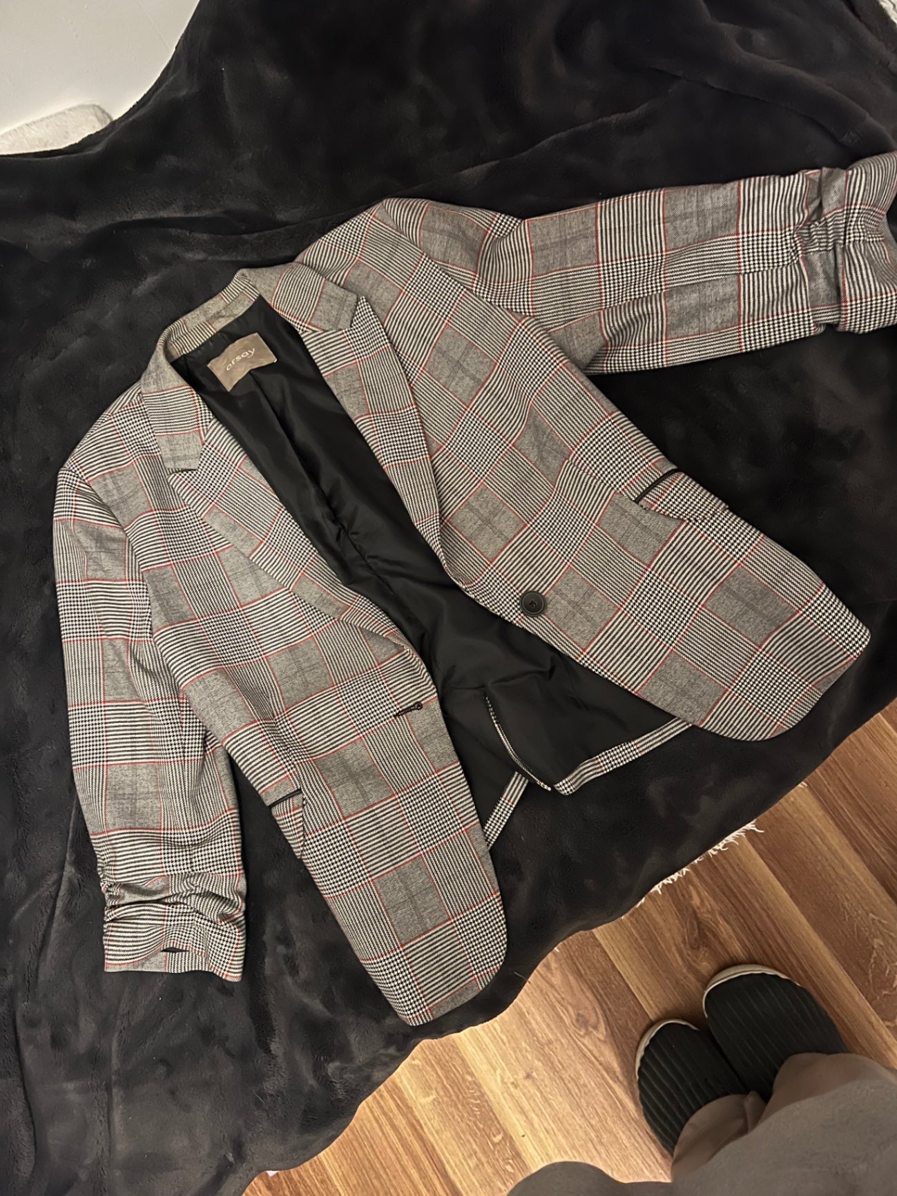 Orsay Blazer Grau mit Karomuster Größe: S