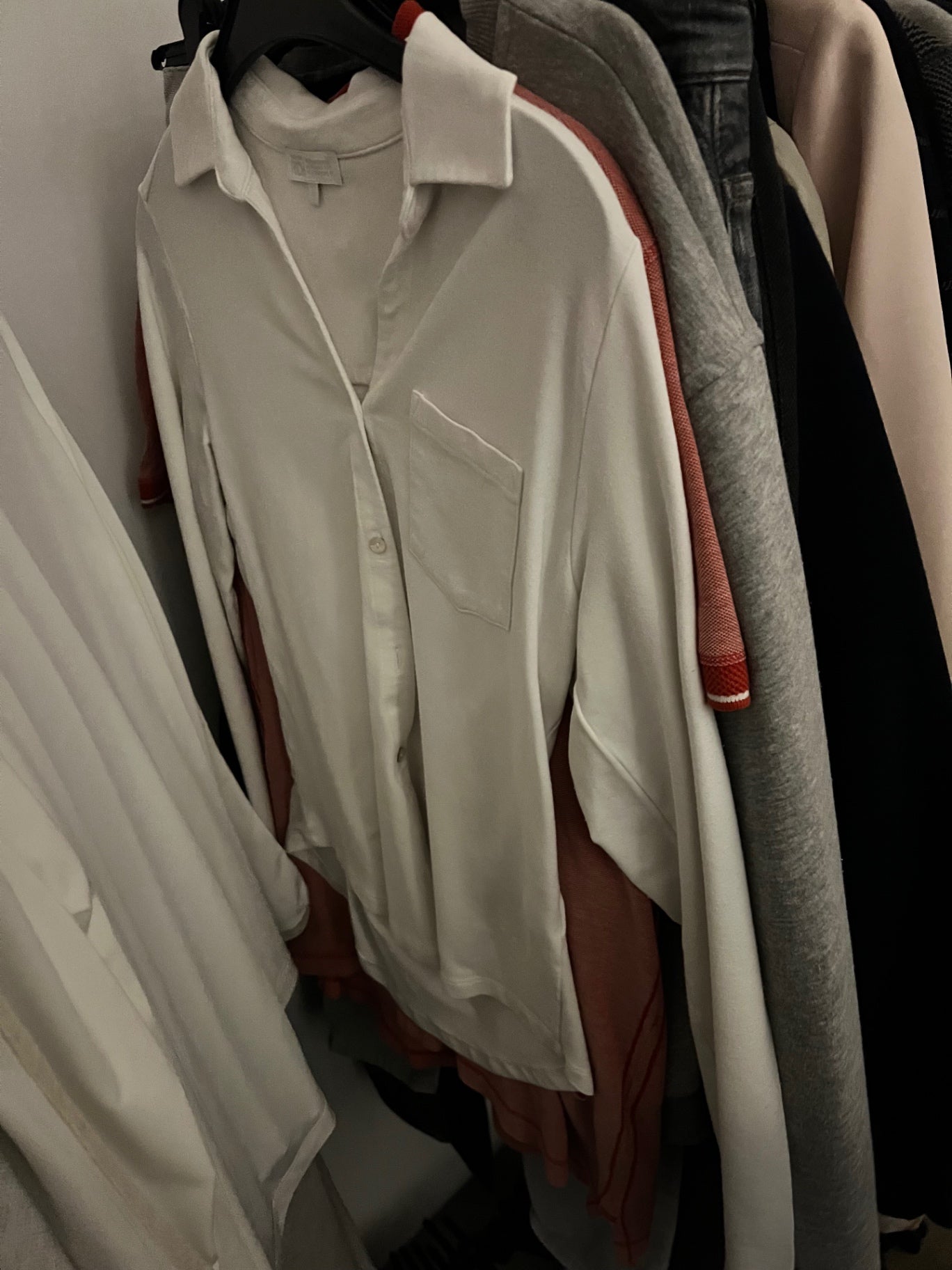Better Rich Langarm-Poloshirt Weiß Größe: S