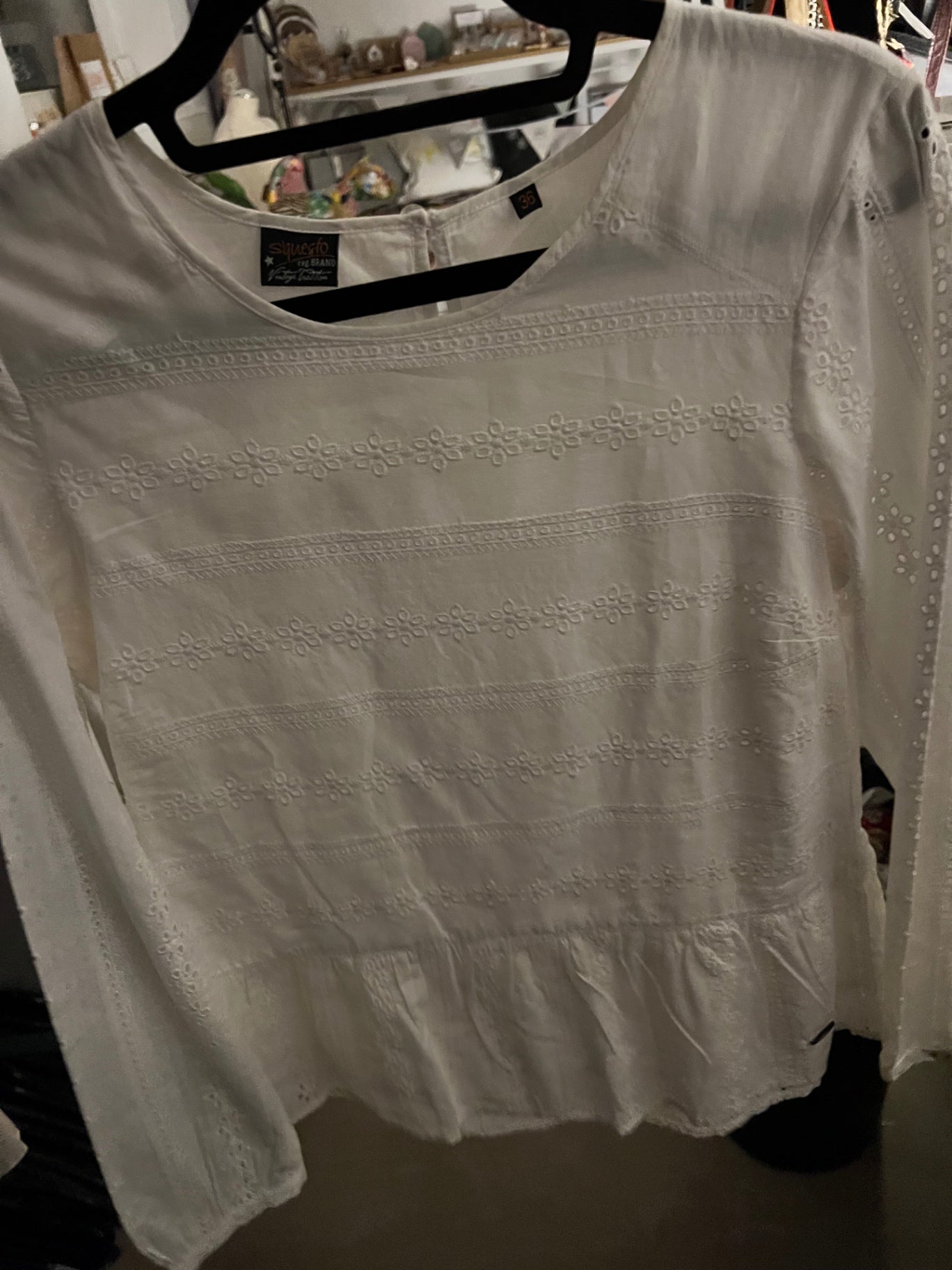 S‘questo Bluse Weiß Größe: S