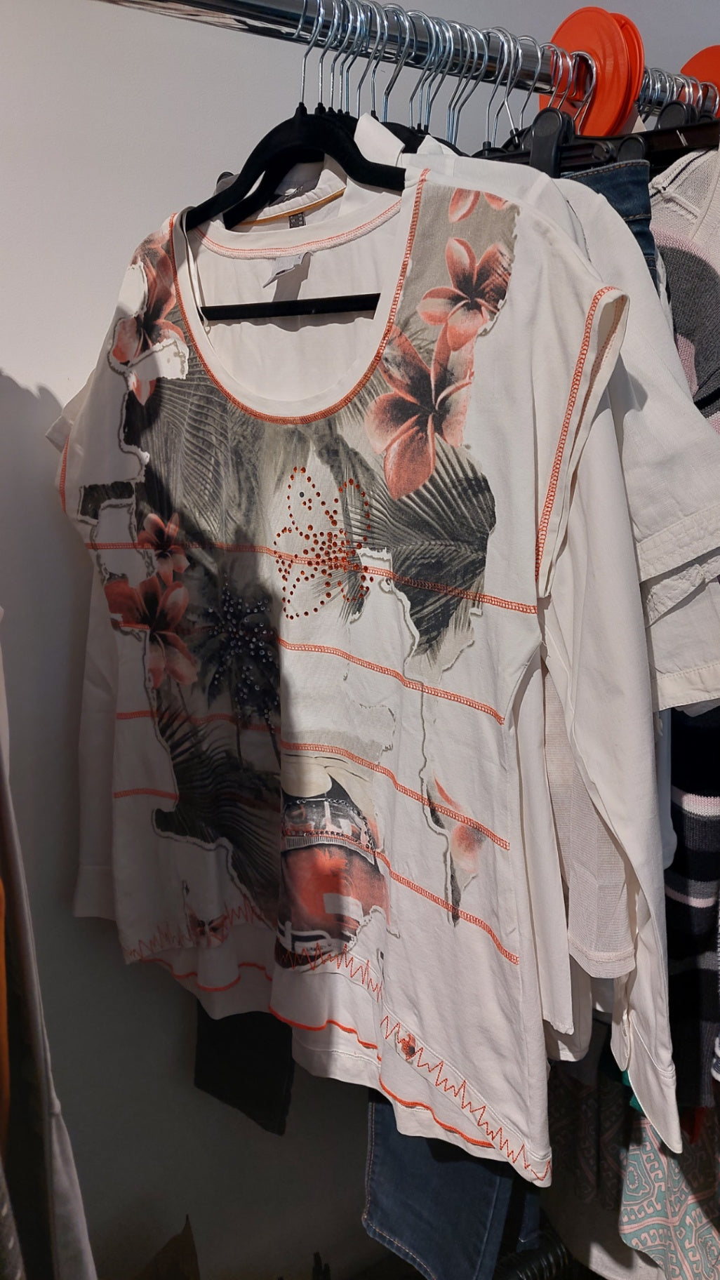 Liberty T-Shirt Weiß Größe: L