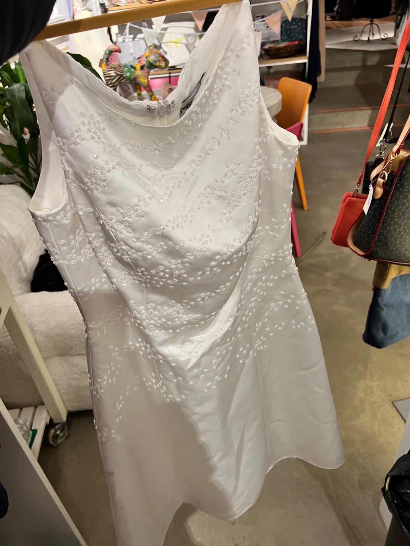 NIENTE Kleid Weiß Größe: 34