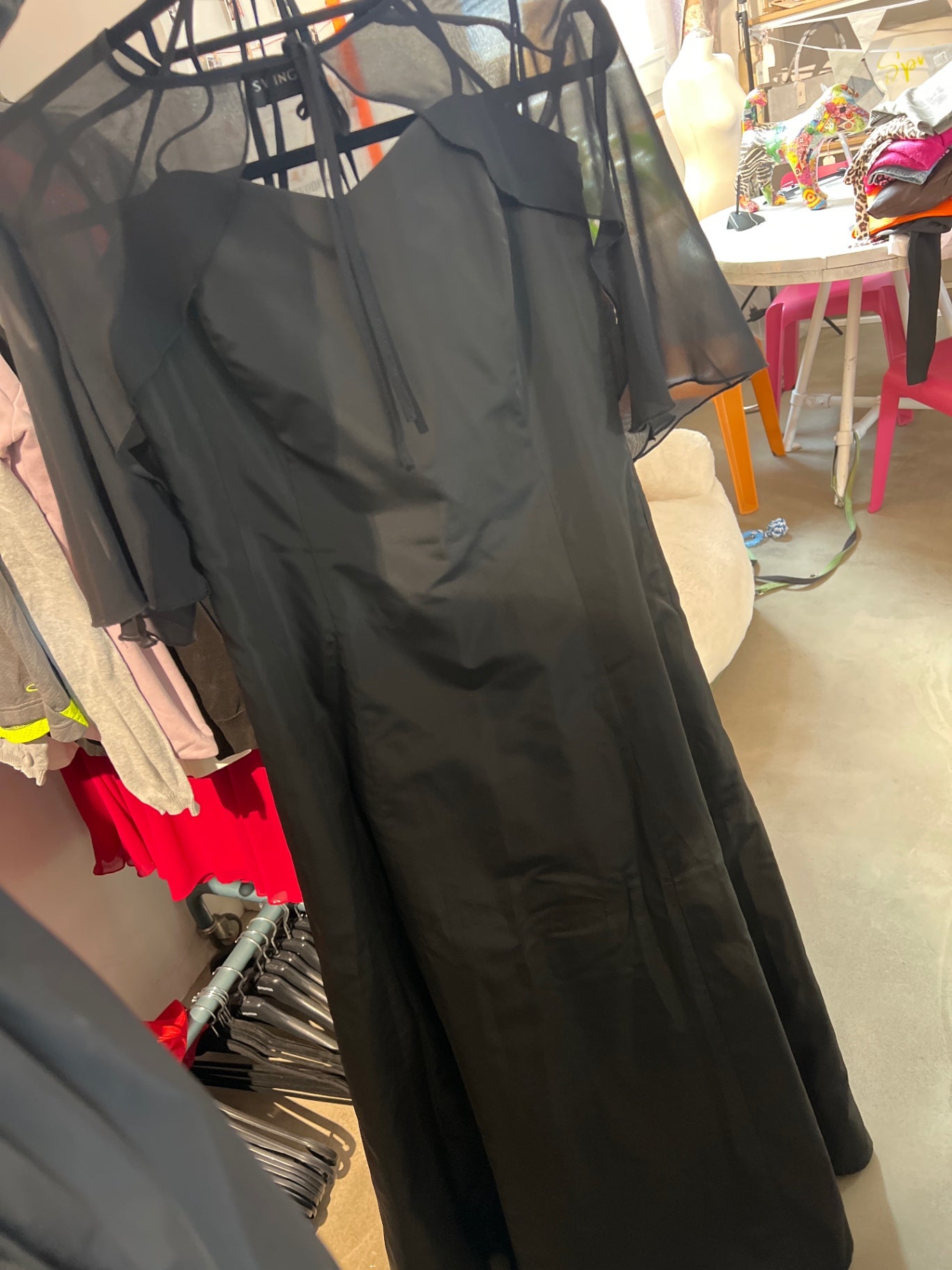Swing Abendkleid Schwarz Größe: M/L