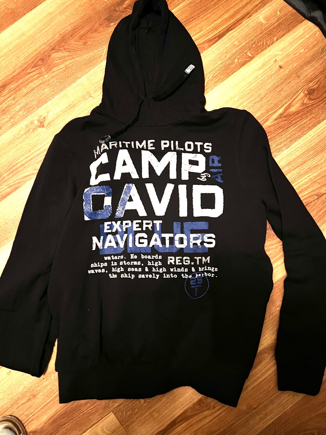 CAMP DAVID Hoodie Schwarz Größe: L