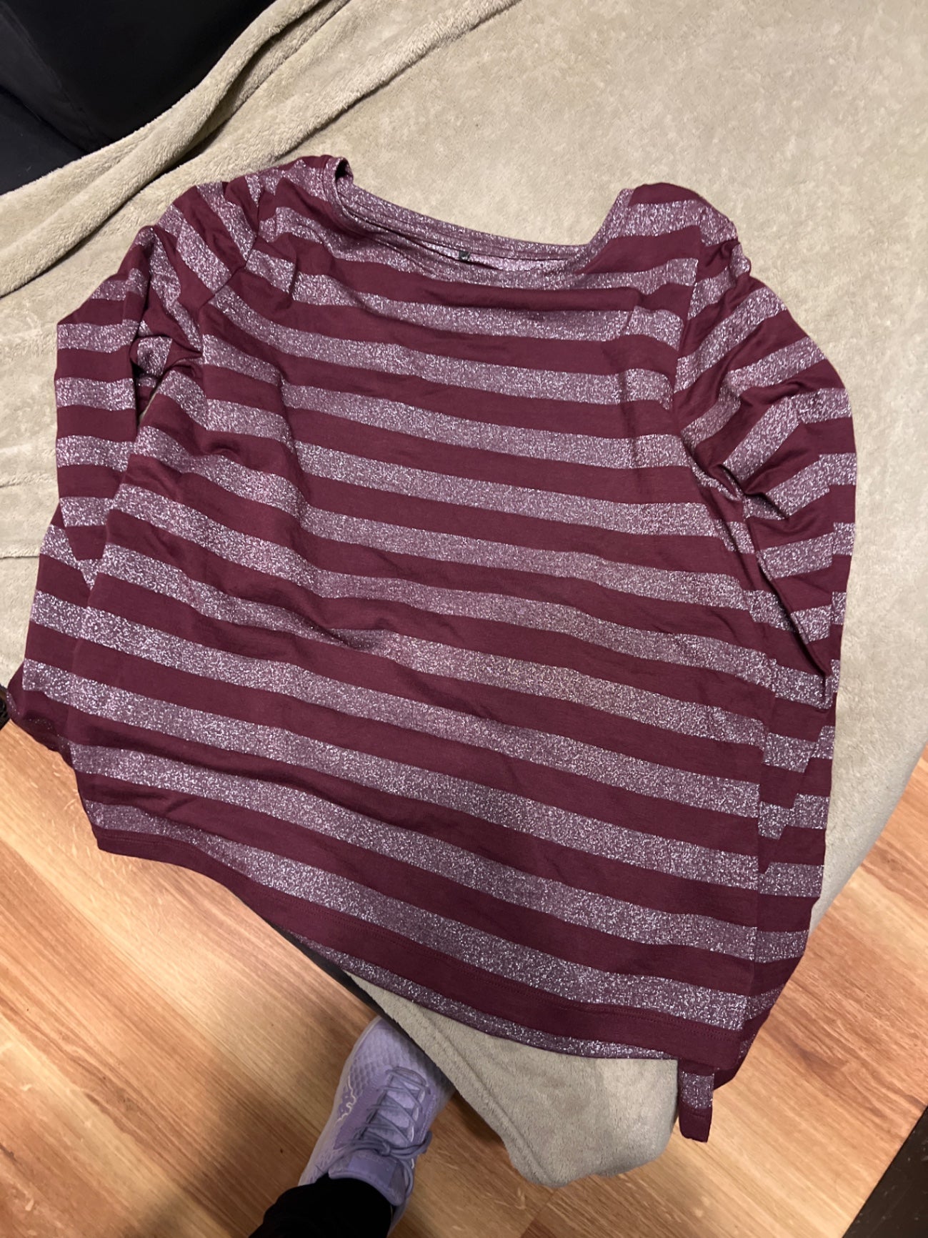 Only Langarmshirt Dunkelrot Größe: M