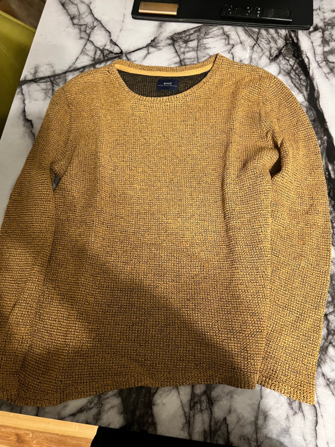 RFNO Pullover Senfgelb Größe: M