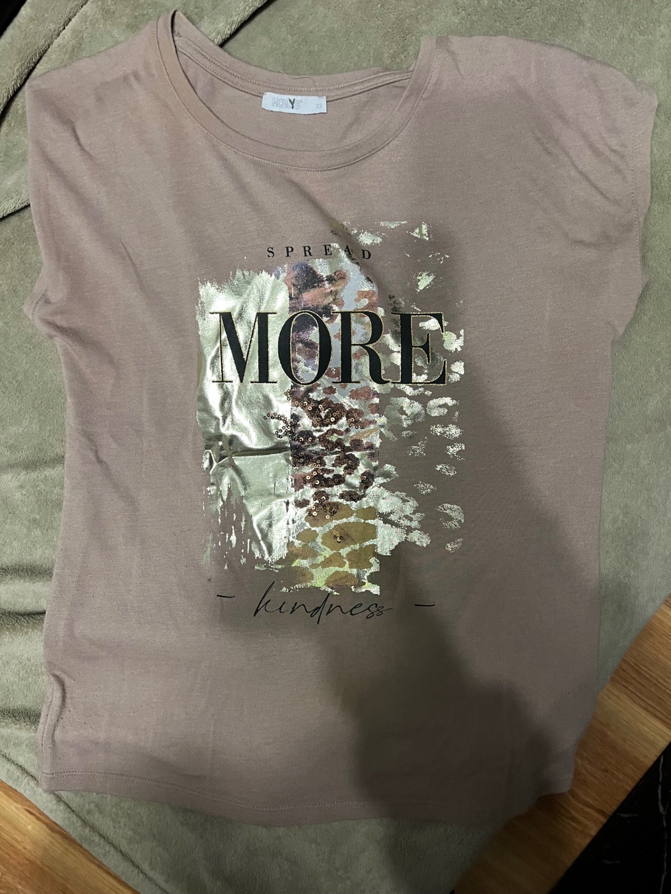Hailys T-Shirt Beige Größe: XS